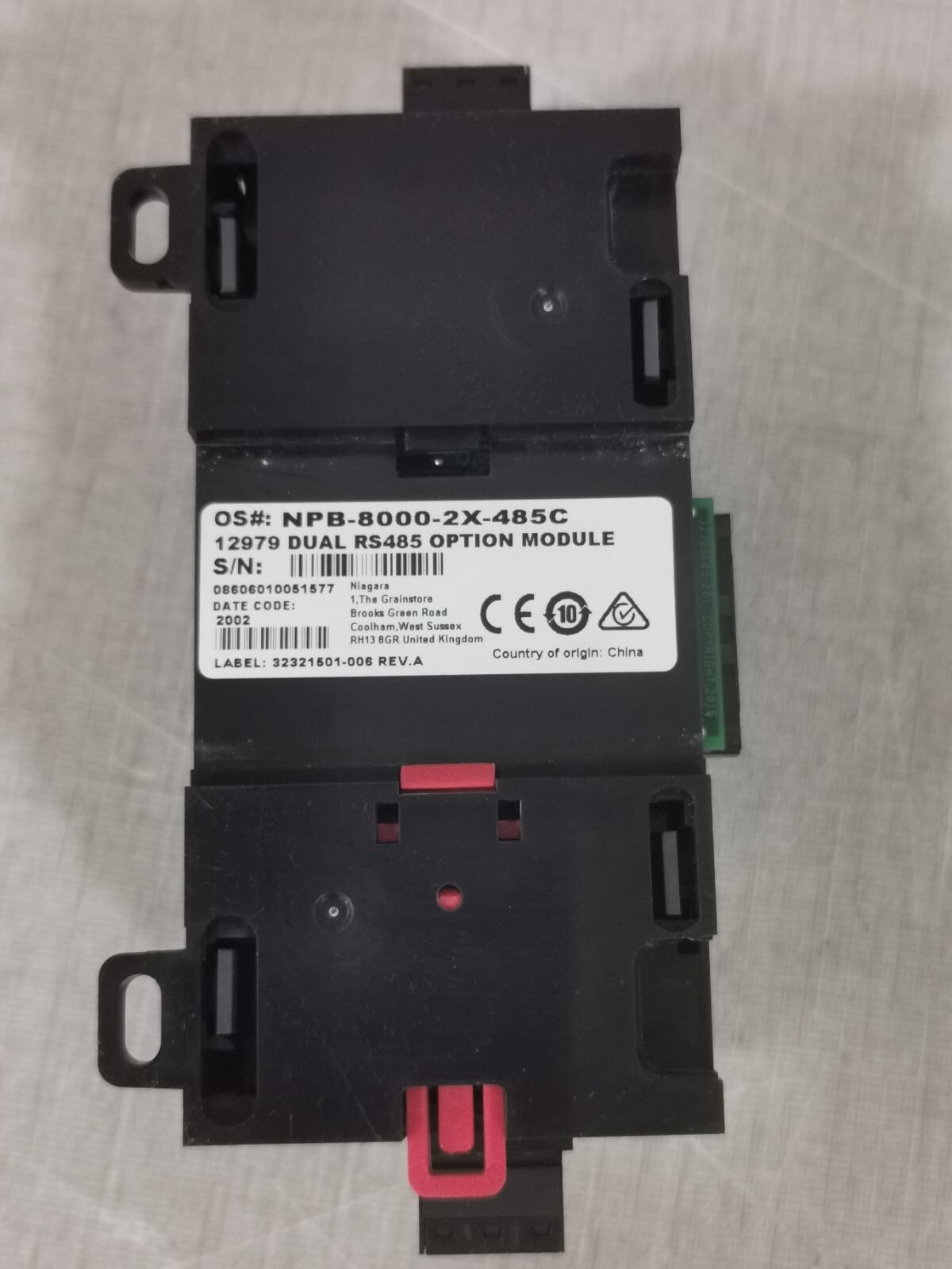 Niagara NPB-8000-2X-485C Niagara NPB-8000-2X-485C / 12979 DUAL RS485 OPTION MODULE 8