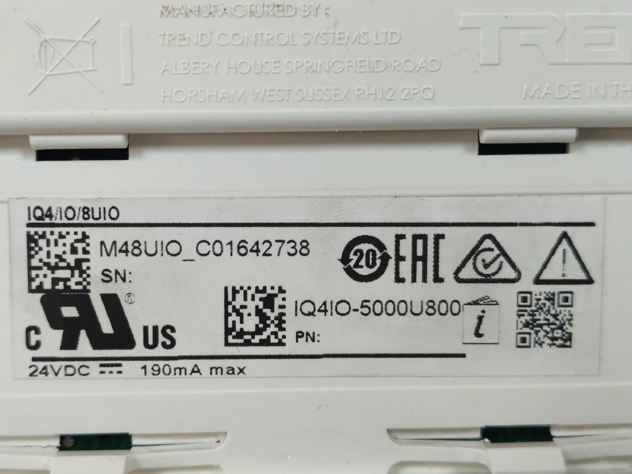 Trend IQ4/IO/8UIO TREND 8UIO IQ4/IO/8UIO IQ4IO-5000U800 EXPANSION MODULE 5