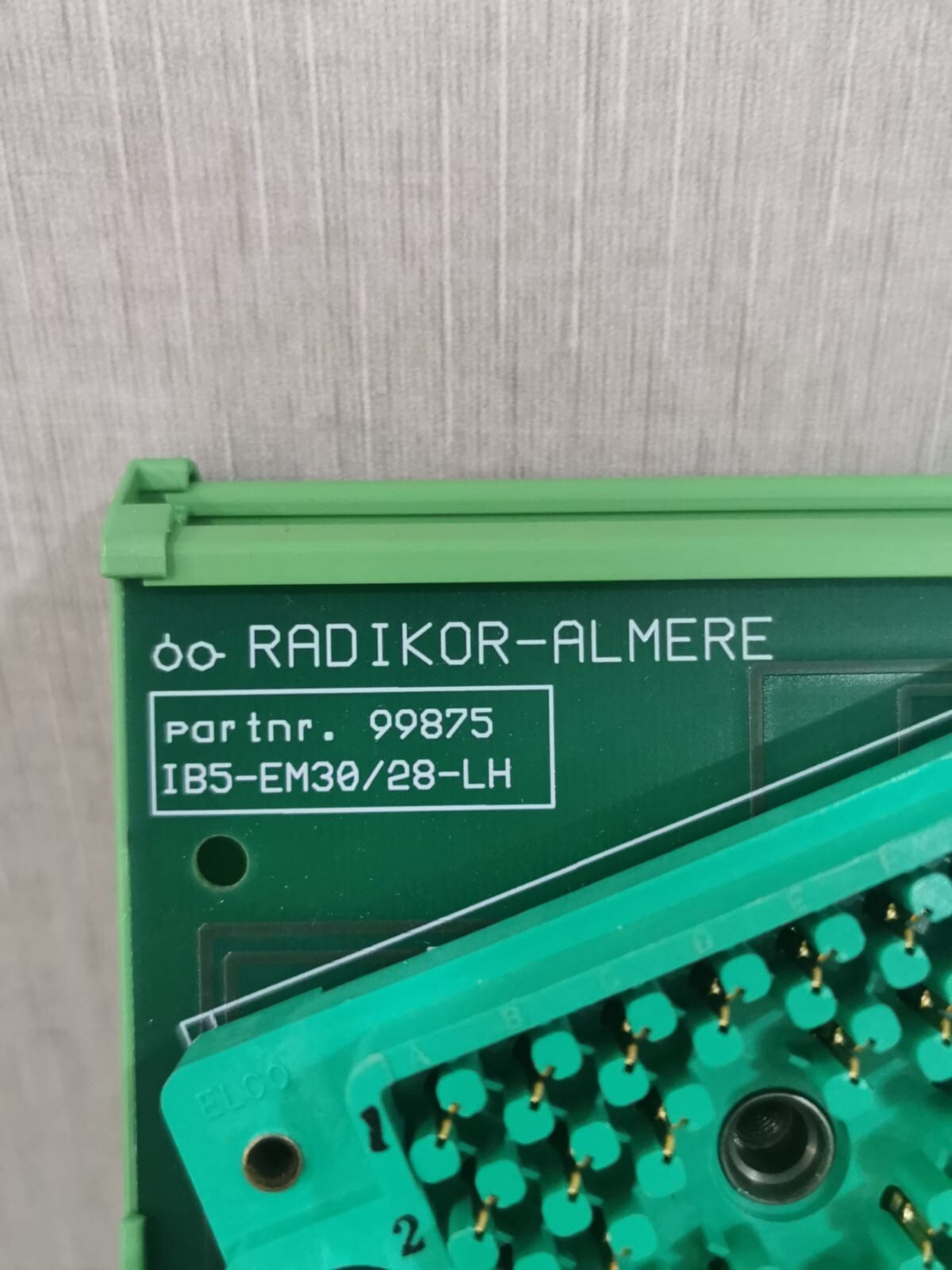AXIO 2307125 RADIKOR-ALMERE 99875 AXIO IB 5-EM30-LH/RHT Interconnection Board 2307125 RADIKOR-ALMERE 99875 7