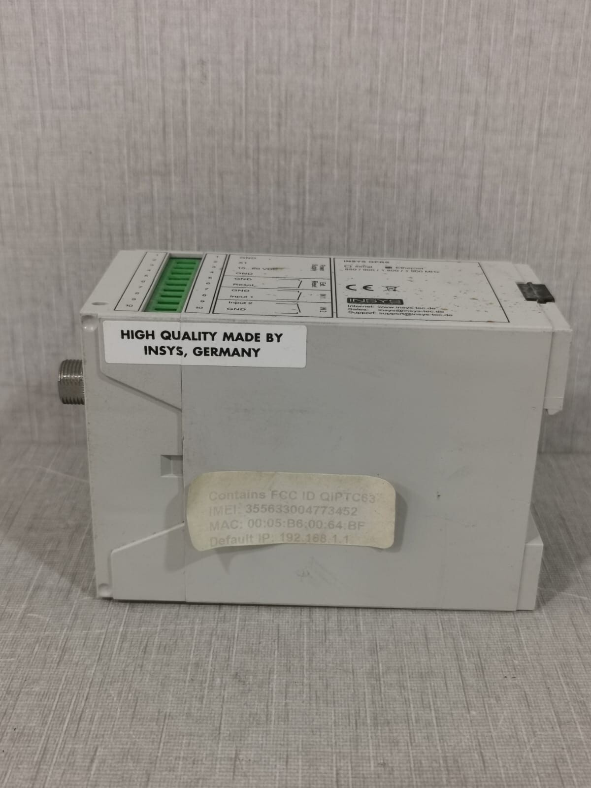 INSYS GPRS Insys GPRS ETHERNET | 10 Base-T | RS 232 4