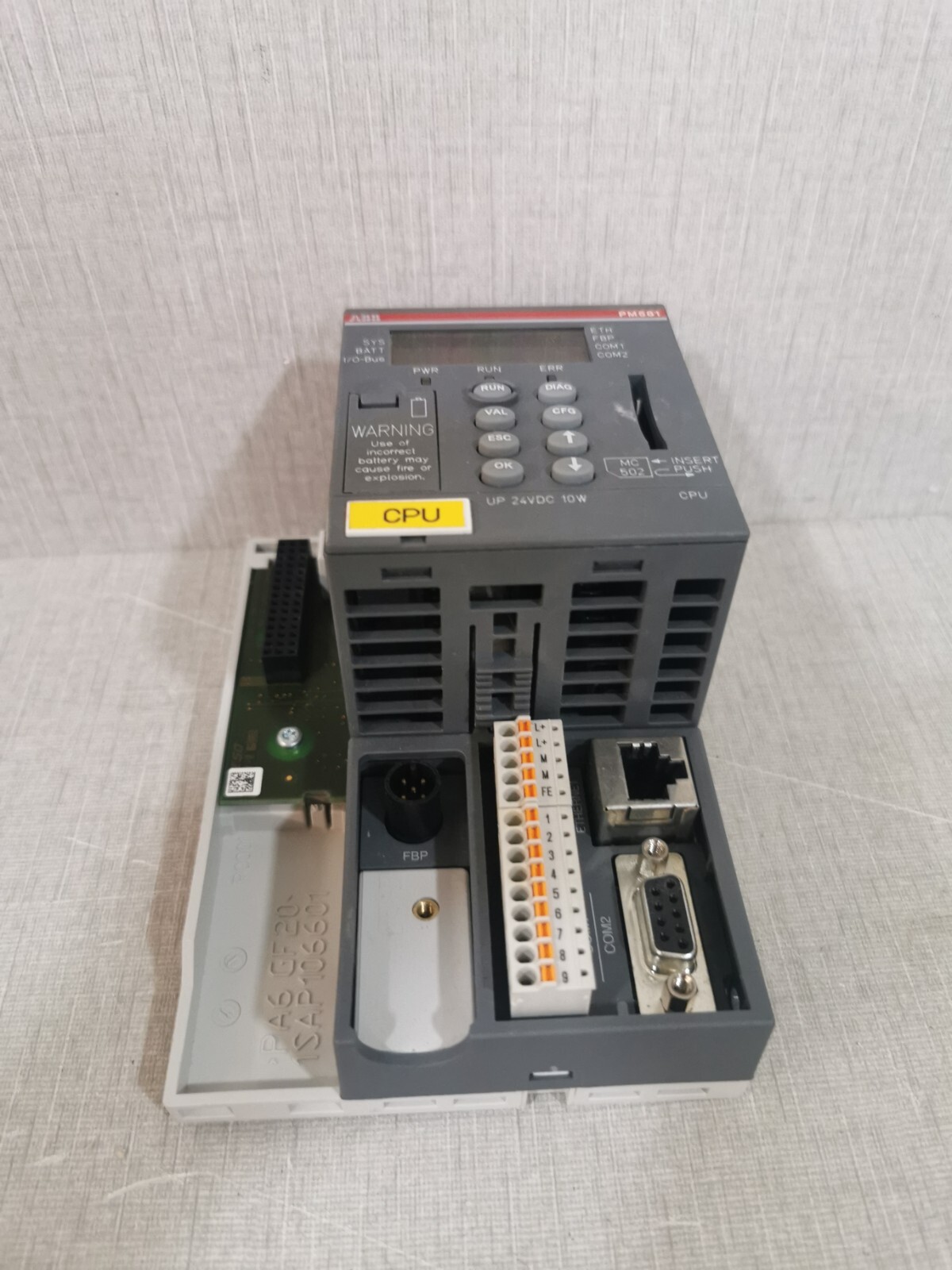 ABB 1SAP140100R0170 ABB PM581-ETH C1 Central Processsing Unit 1SAP140100R0170 3