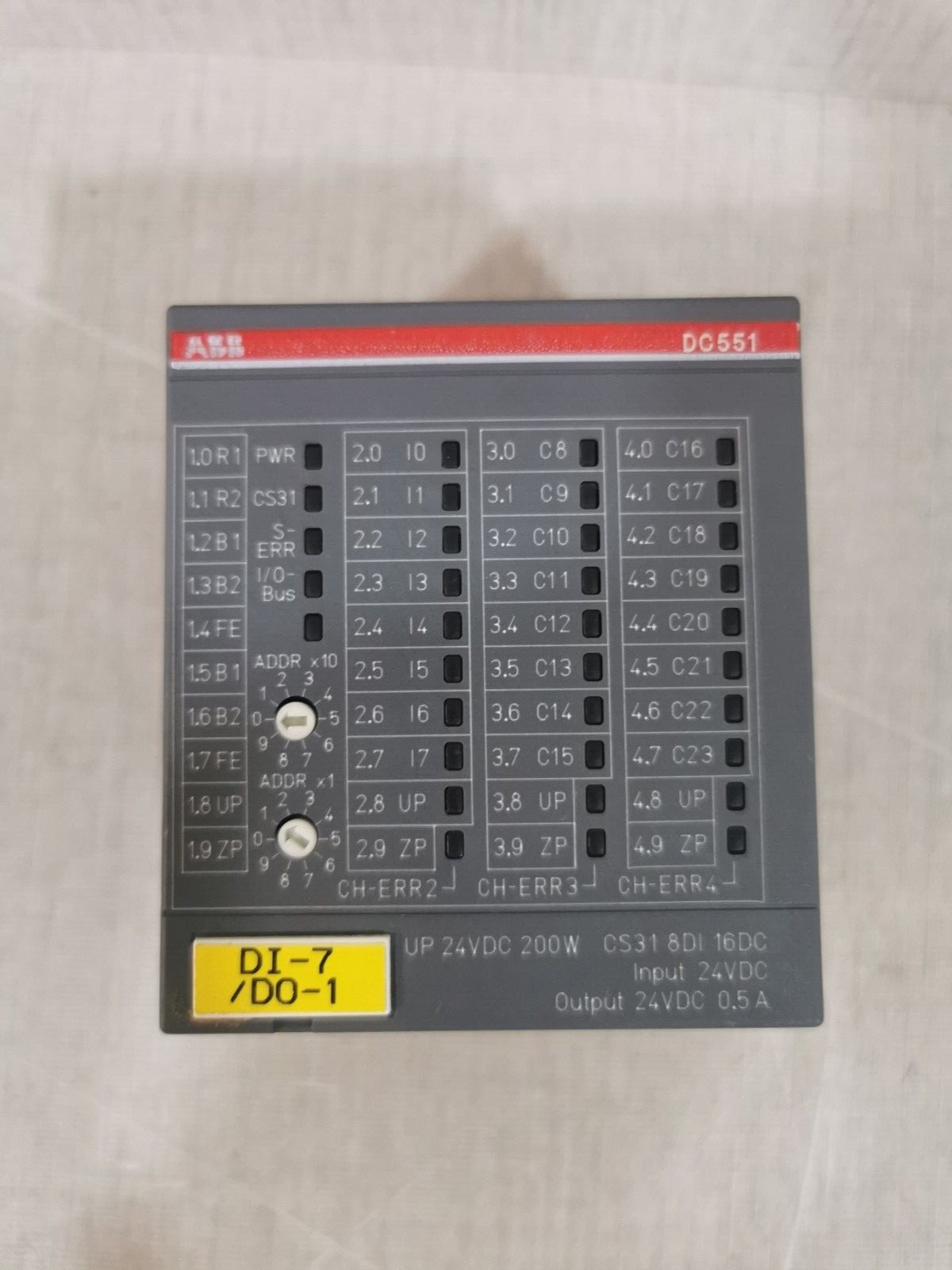 ABB 1SAP220500R0001 with TU551-CS31 B0 ABB DC551-CS31 B4 Module 1SAP220500R0001 with TU551-CS31 B0 3