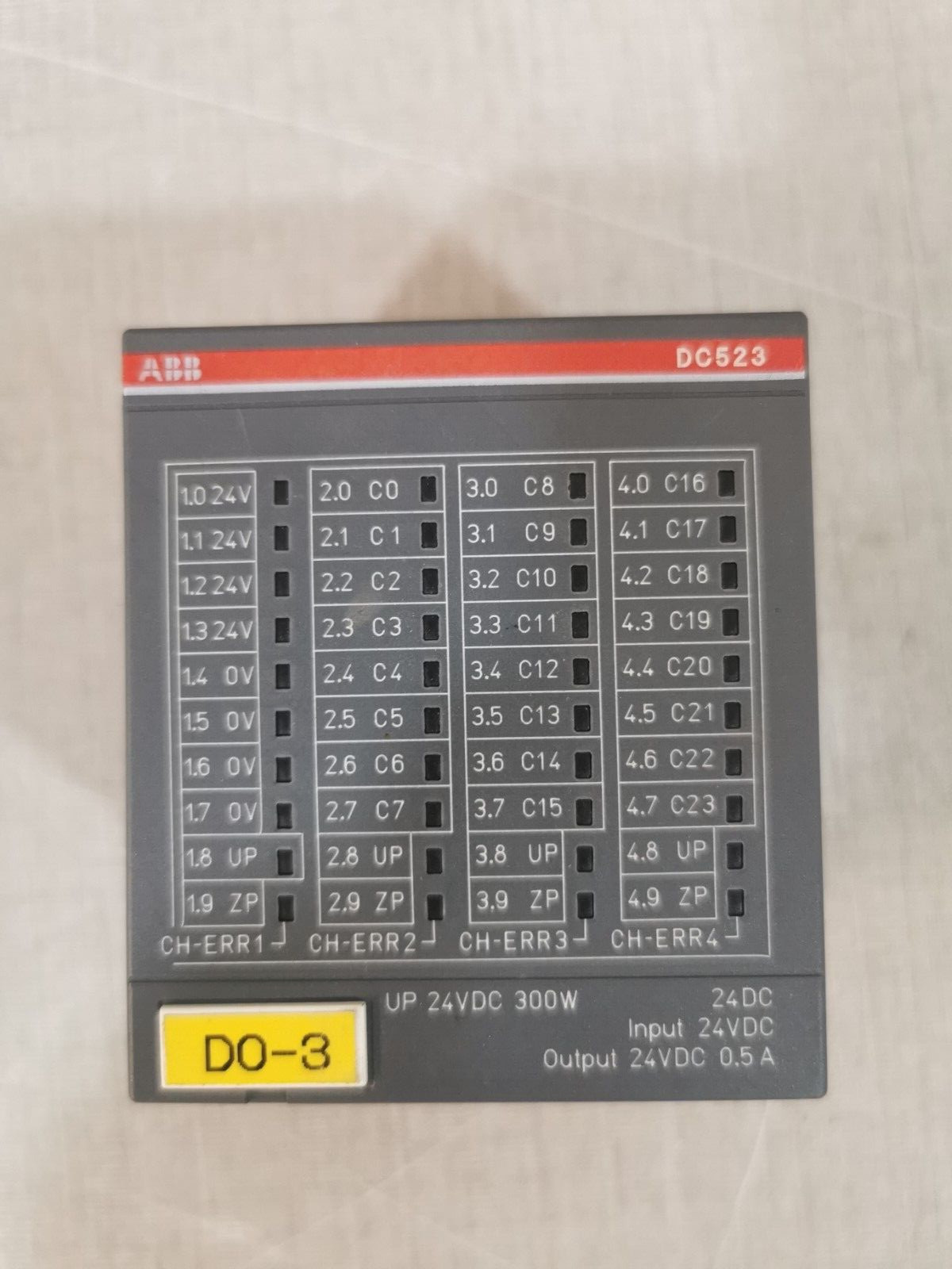 ABB 1SAP240500R0001 ABB DC523 B4 1SAP240500R0001 with TU515 B1 Digital Input/Output Module 24VDC 2