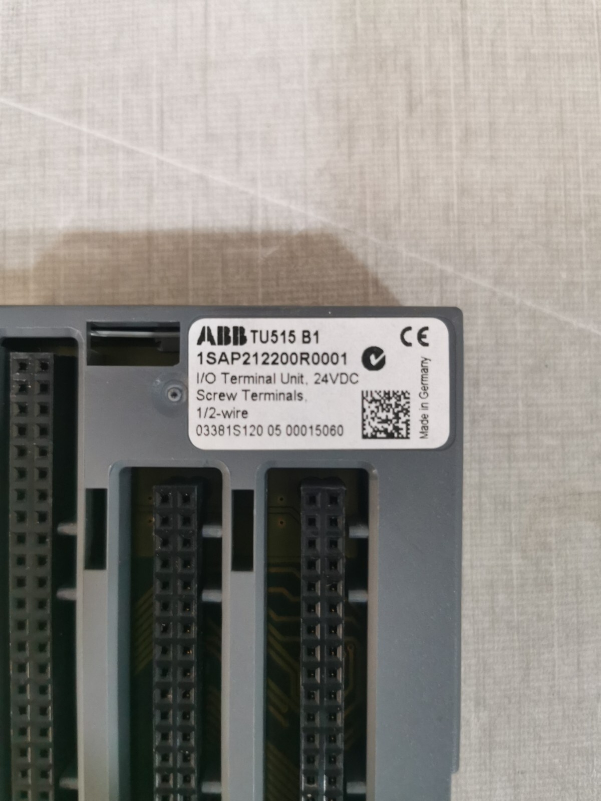 ABB 1SAP240500R0001 ABB DC523 B4 1SAP240500R0001 with TU515 B1 Digital Input/Output Module 24VDC 3