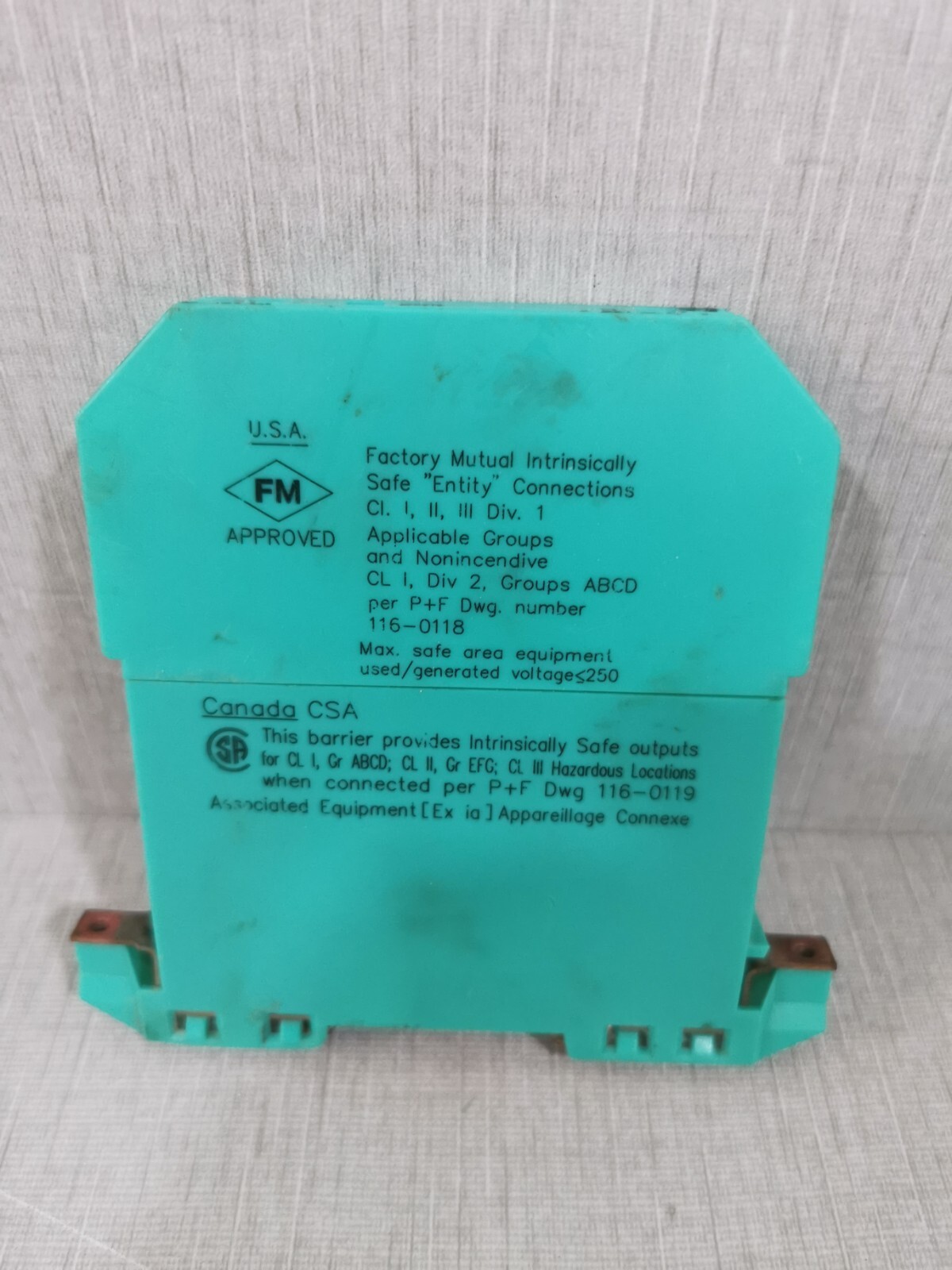 Pepperl+Fuchs Z722 PEPPERL+FUCHS Z-Series Part No. Tell Nr. 71784 Type Z722 3