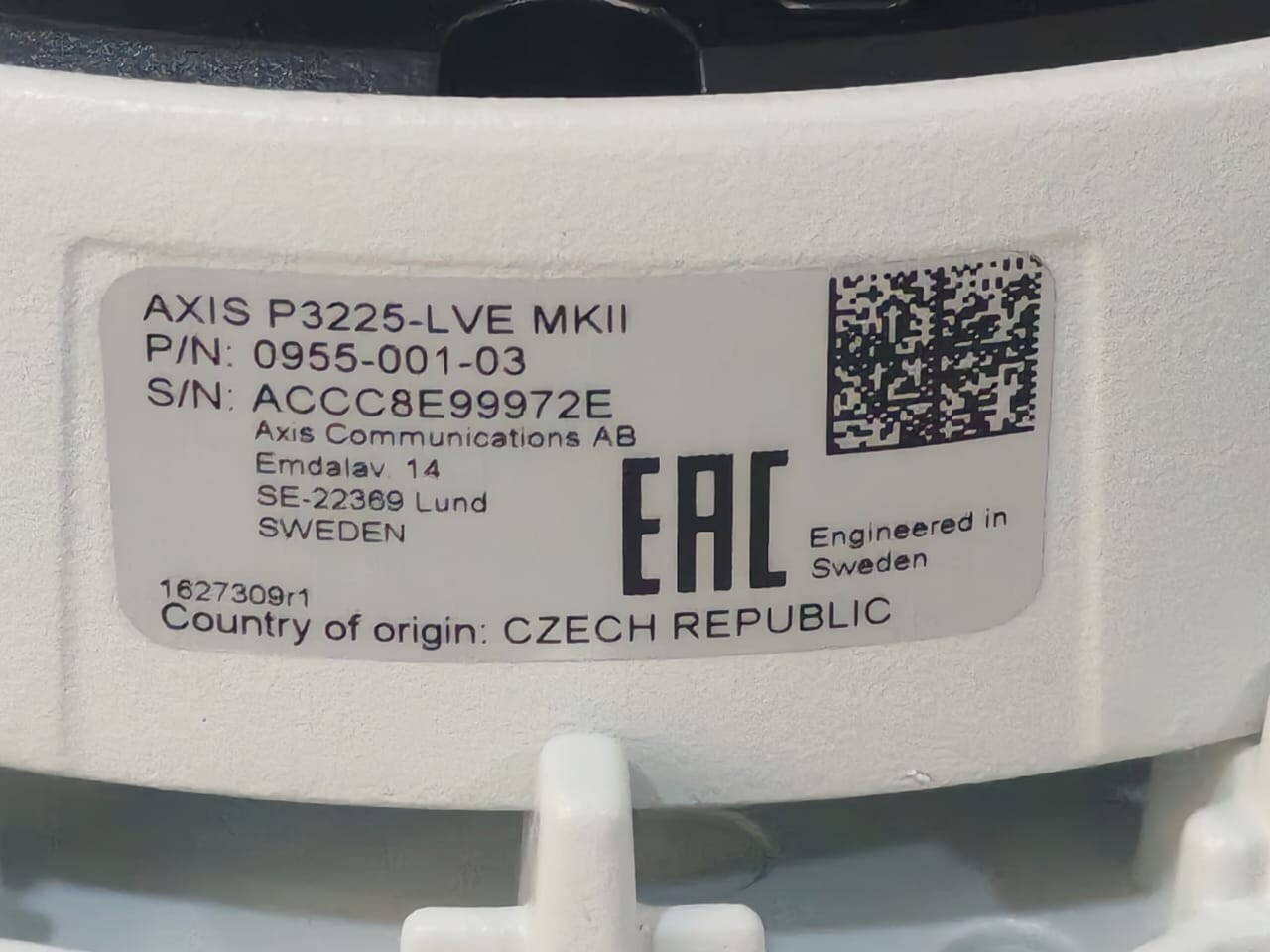 Axis P3225-LVE-MKII Axis P3225-LVE-MKII Network Camera 0955-001-03 5