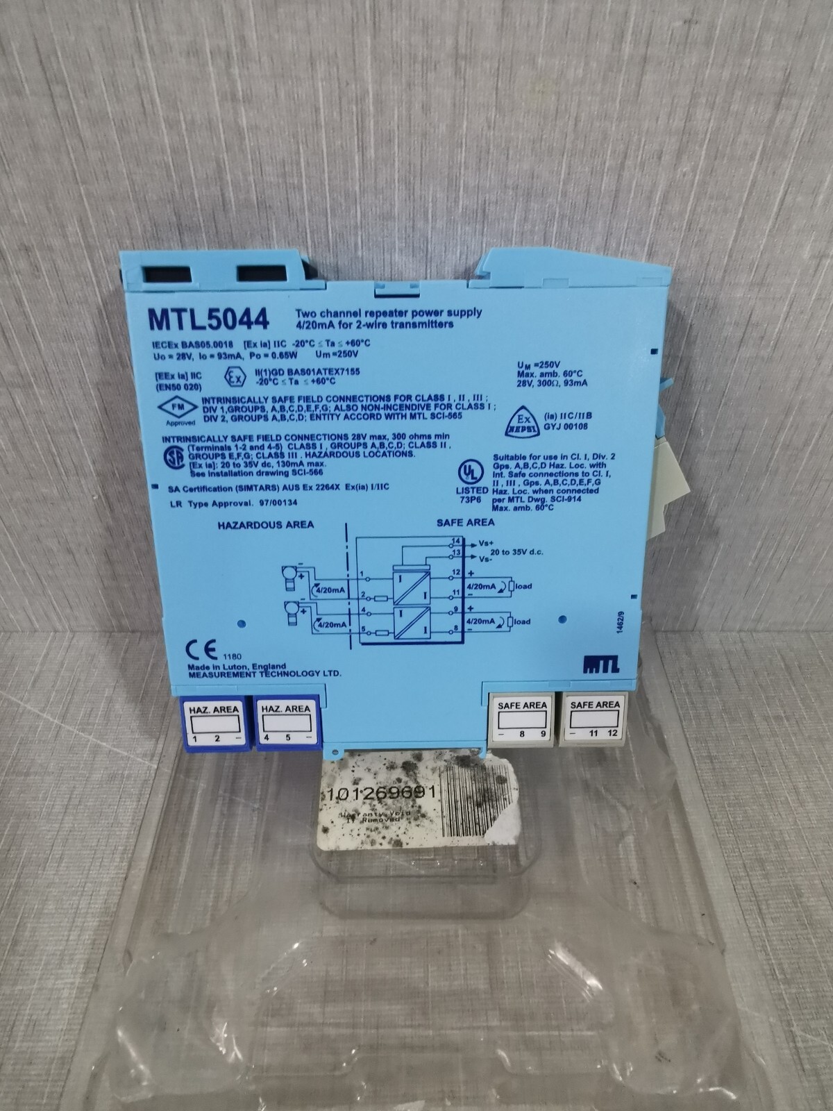 MTL MTL5044 Two Channel Repeater Power Supply
