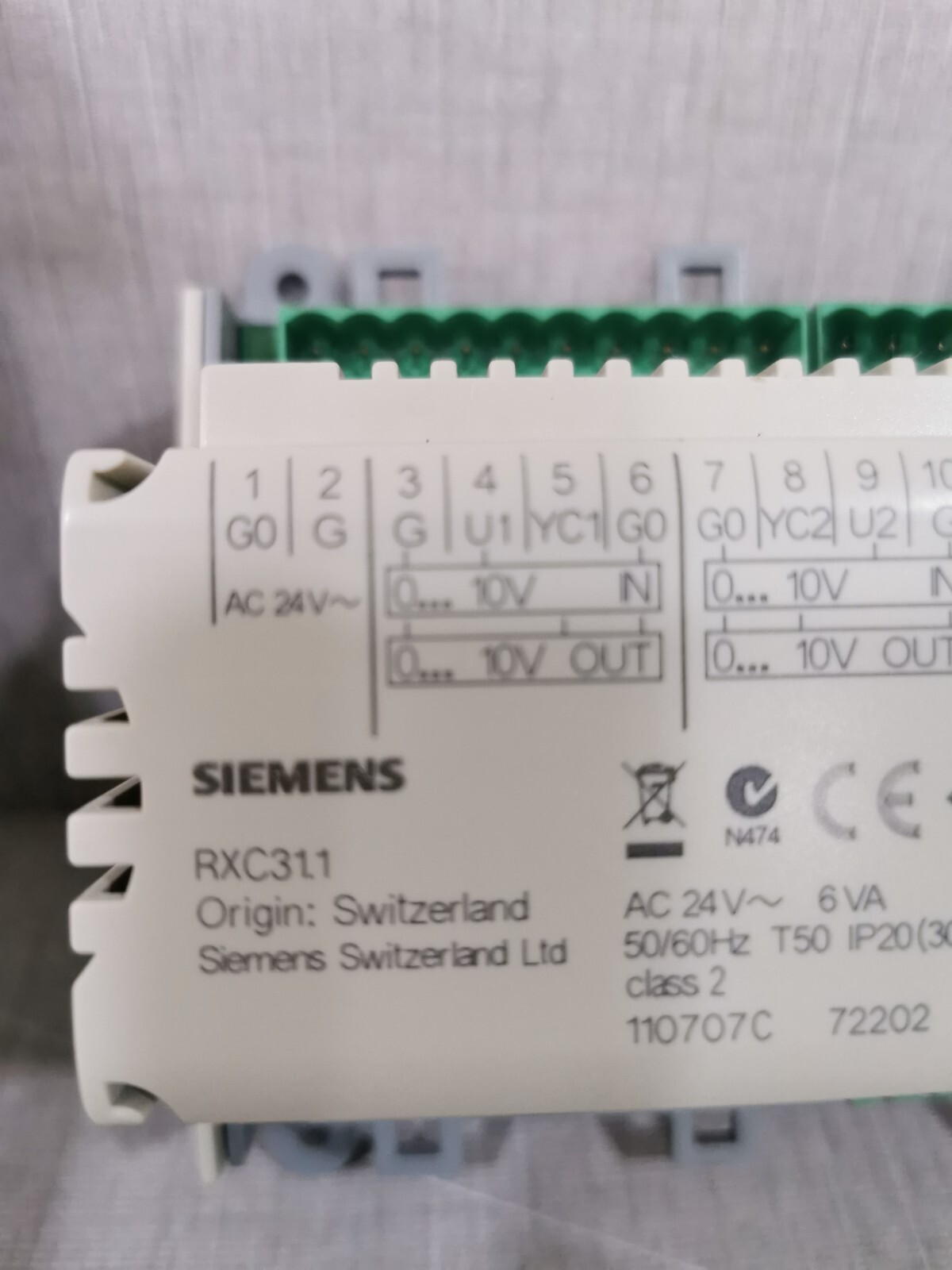 Siemens RXC31.1/00031 SIEMENS RXC31.1/00031 BUILDING AUTOMATION 24V 50/60Hz 4