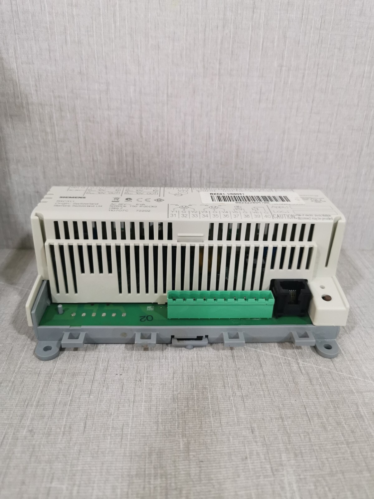 Siemens RXC31.1/00031 SIEMENS RXC31.1/00031 BUILDING AUTOMATION 24V 50/60Hz 5