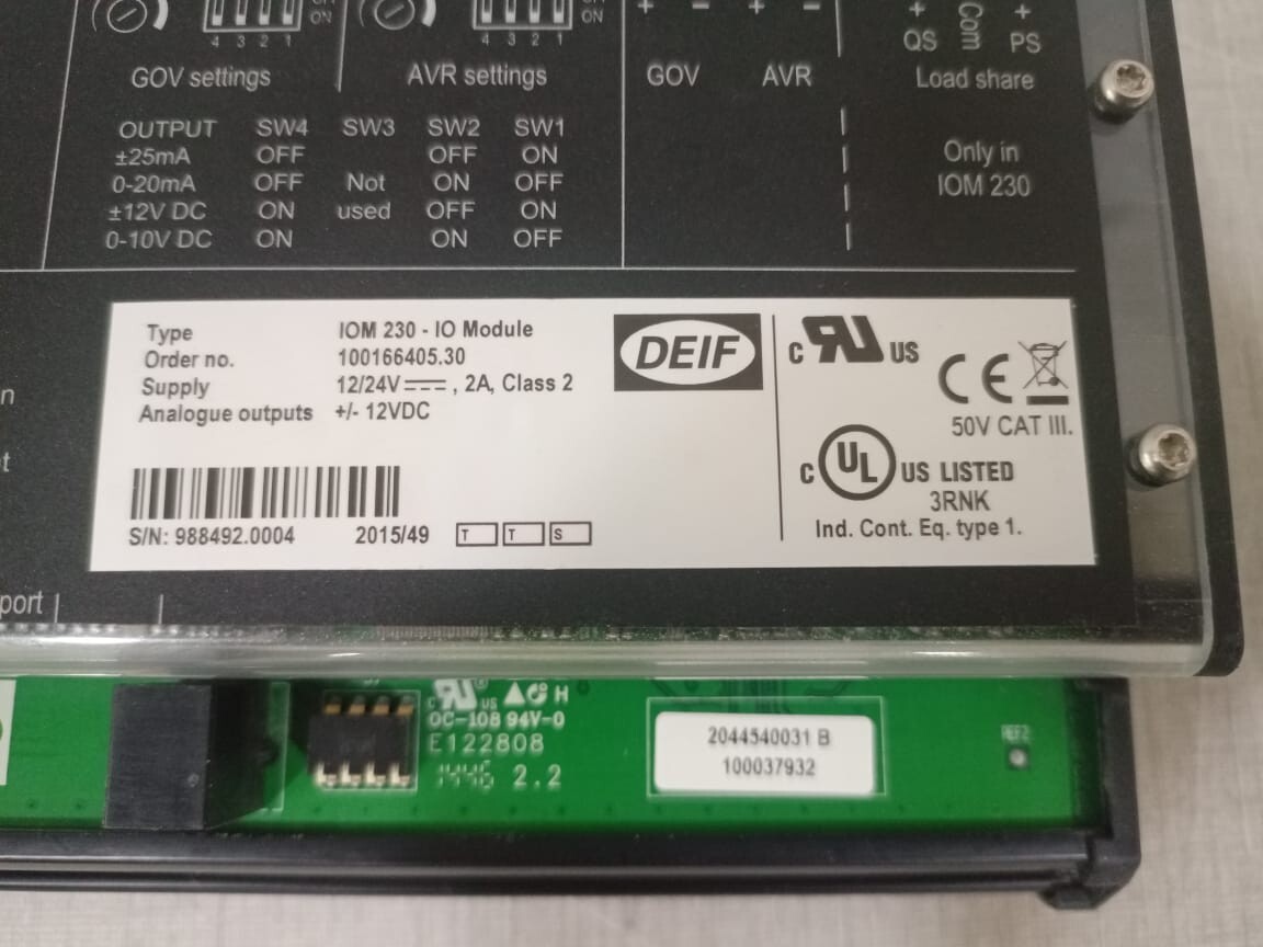 DEIF IOM-230 DEIF IOM 230-IO Module 2
