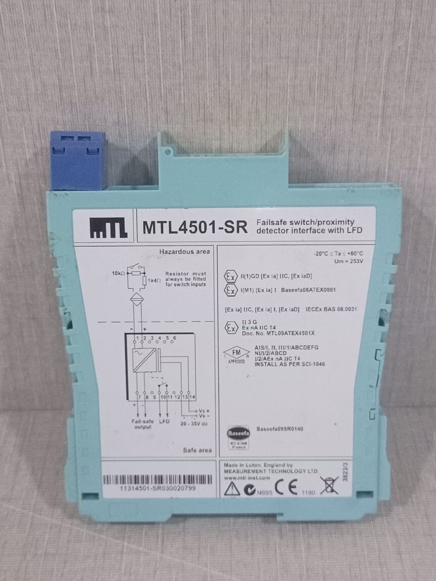 MTL MTL4501-SR Fail-Safe Switch/Proximity Detector