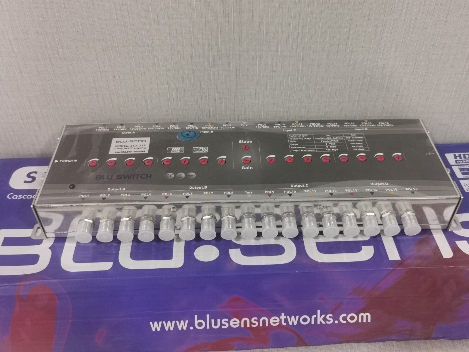 BLUSENS SCA.217 BLUSENS SCA.217 / 17 Way SMATV Amplifier 4