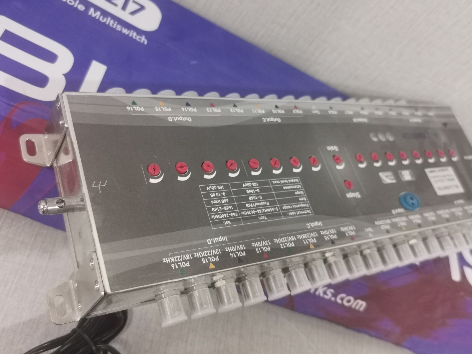 BLUSENS SCA.217 BLUSENS SCA.217 / 17 Way SMATV Amplifier 7