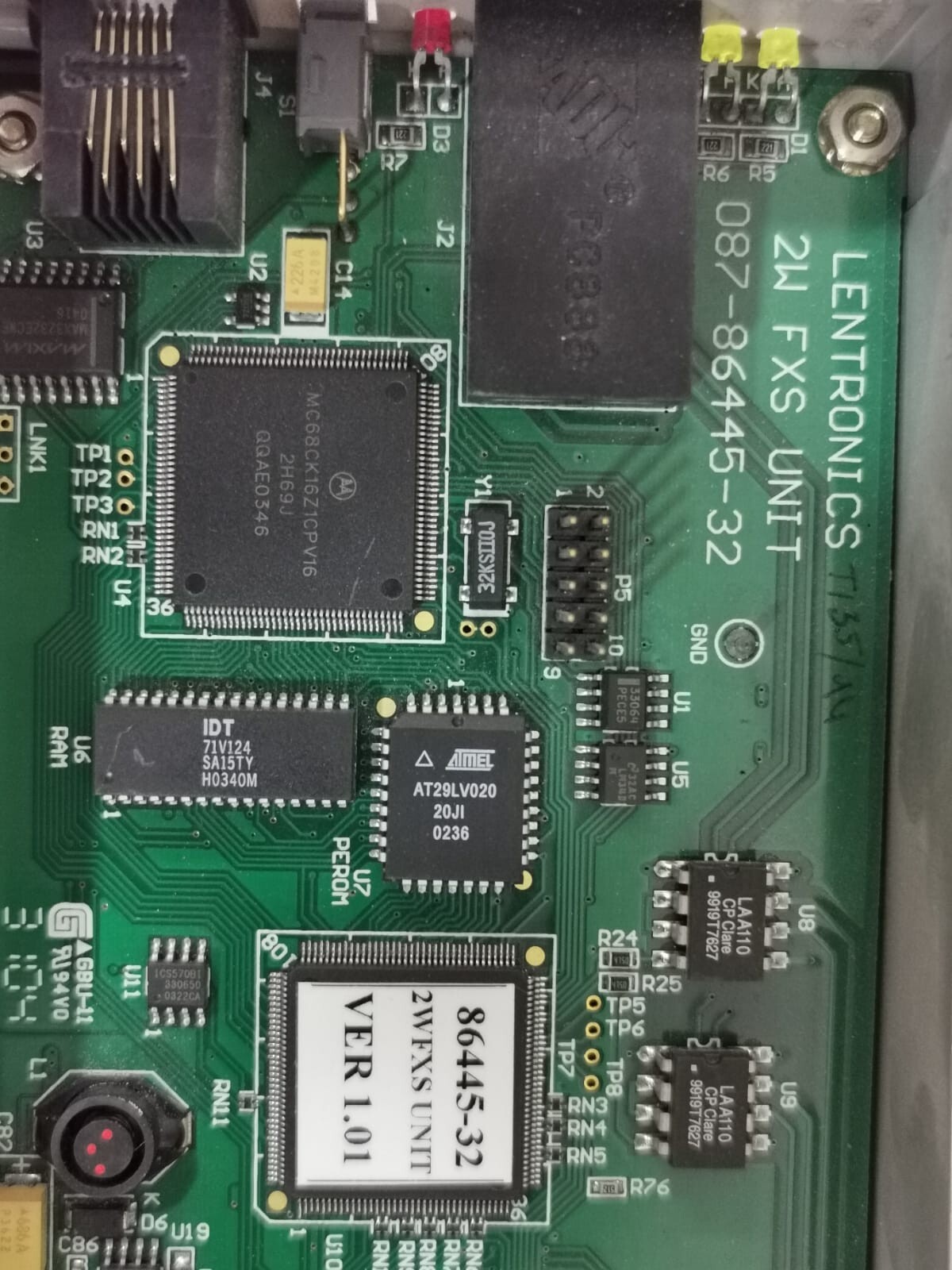 GE 86445-32 GE LENTRONICS MULTIPLEXERS 86445-32 Module 3