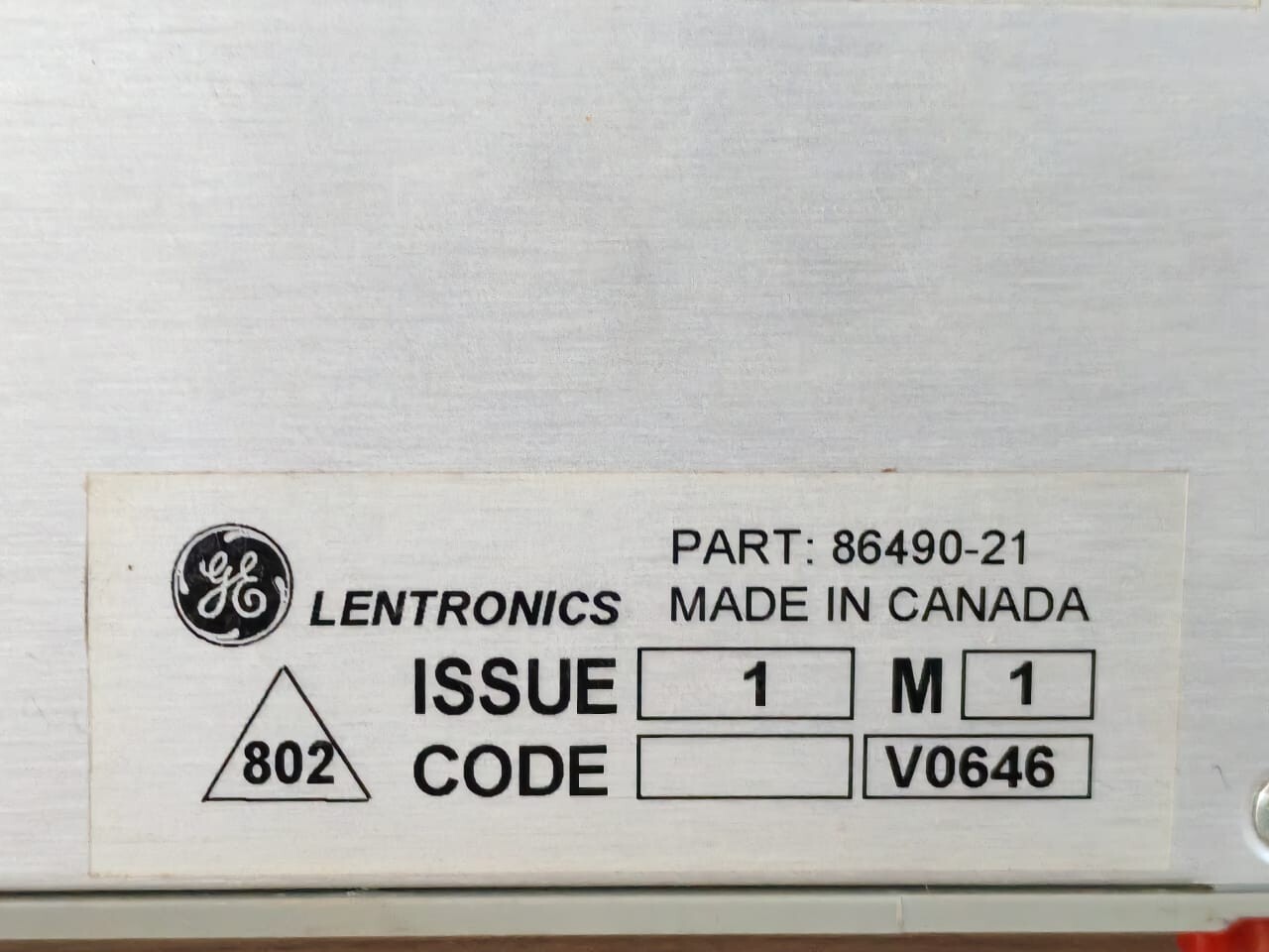 GE 86490-21 GE LENTRONICS MULTIPLEXERS 86490-21 Module 3