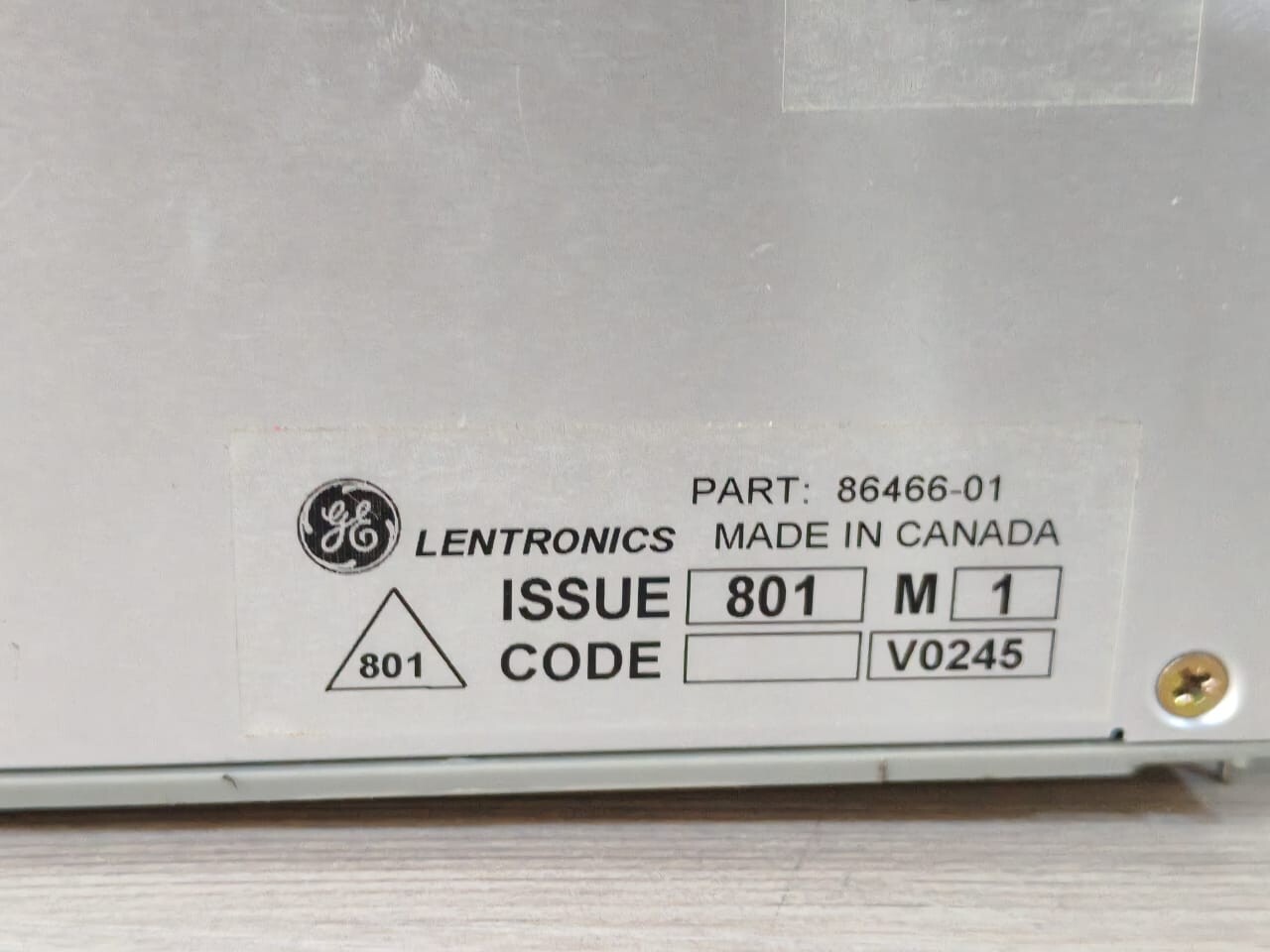 GE 86466-01 GE LENTRONICS MULTIPLEXERS 86466-01 Module 8