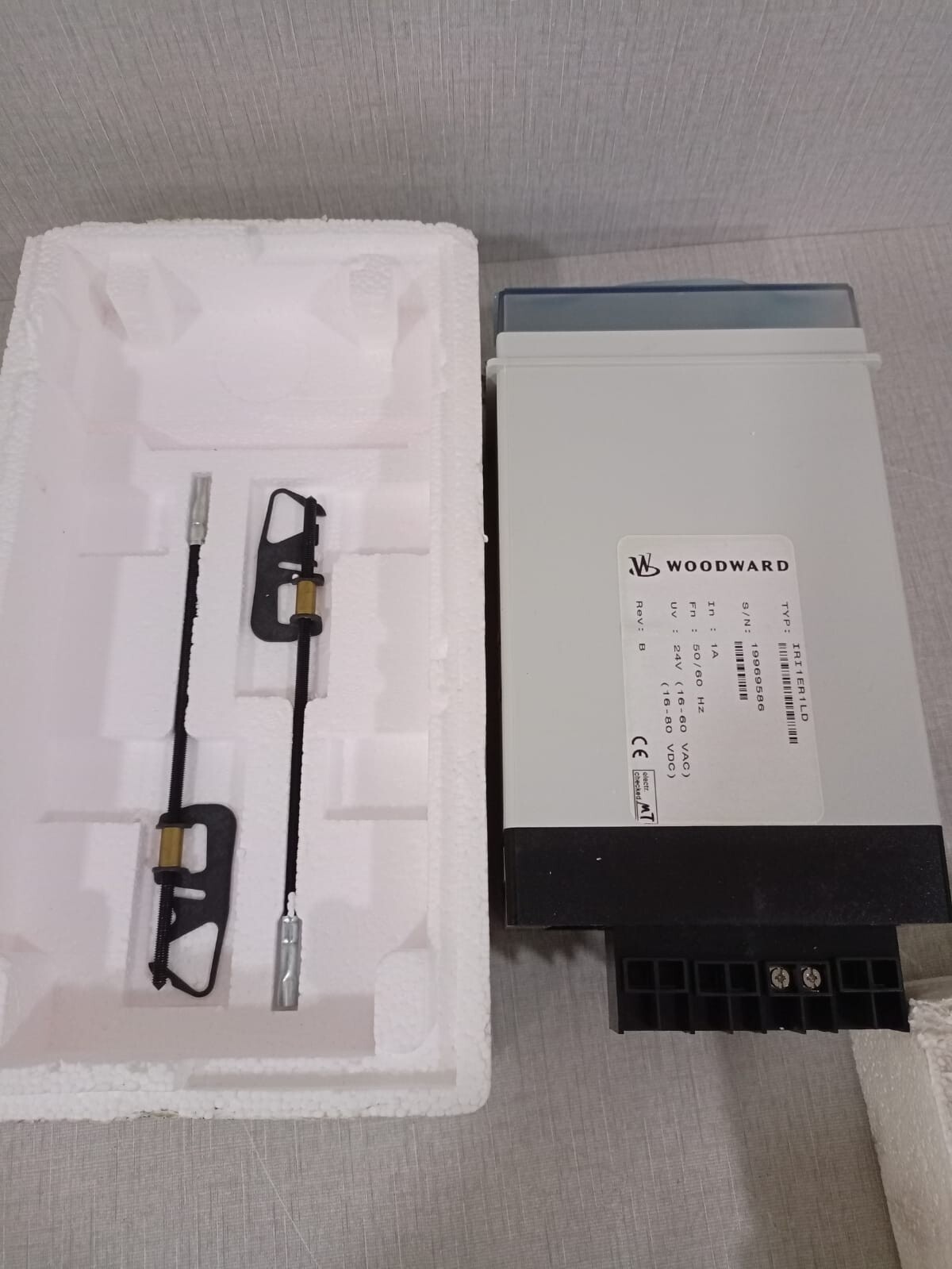 Woodward 50/60HZ WOODWARD IRI1ER1LD EARTH CURRENT RELAY WITHOUT DISC 24V 50/60Hz 2