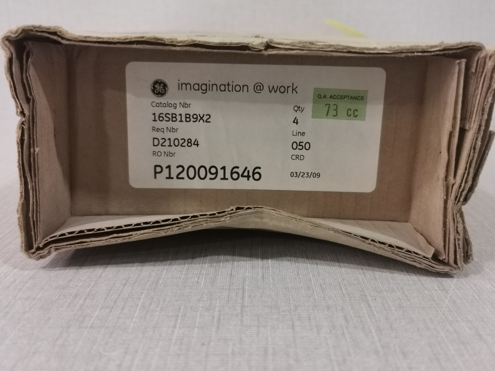 General Electric P120091646 General Electric D210284 Breaker Control P120091646 2