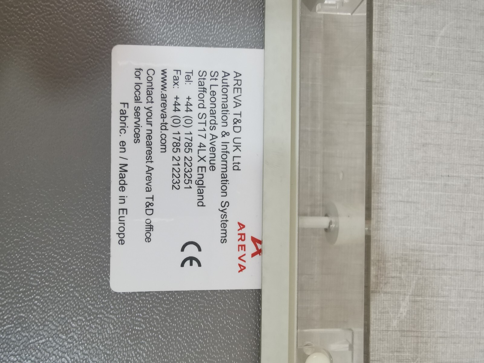 Areva MVTT14R1NC0751E AREVA MVTT14R1NC0751E CONTROLLER 7