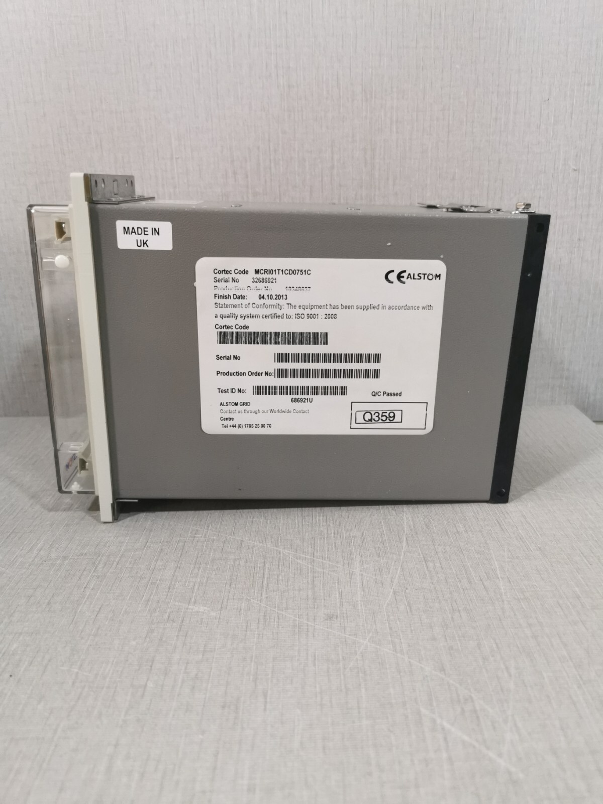 Alstom MCRI01T1CD0751C ALSTOM MCRI01T1CD0751C OVER CURRENT RELAY 5