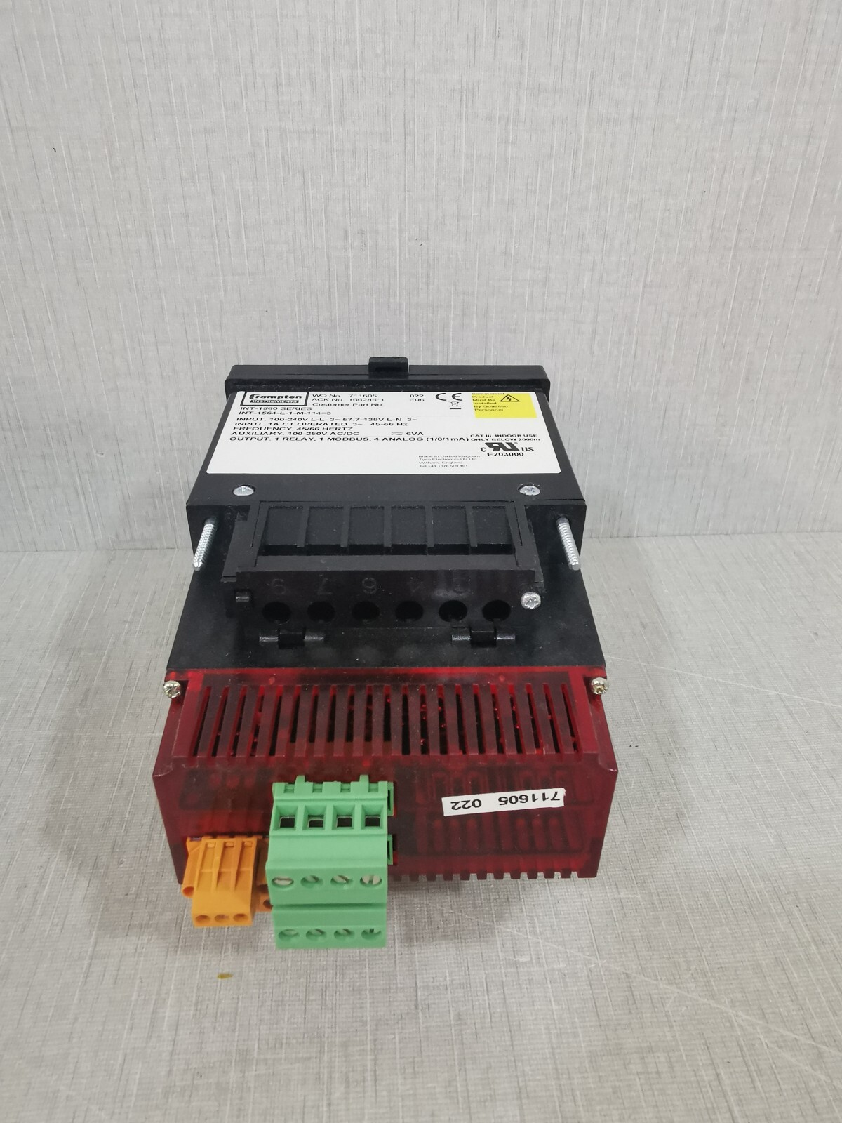 Crompton INT-1560 SERIES INT-1564-L-1-M-114=3 Crompton INT-1560 SERIES INT-1564-L-1-M-114=3 3