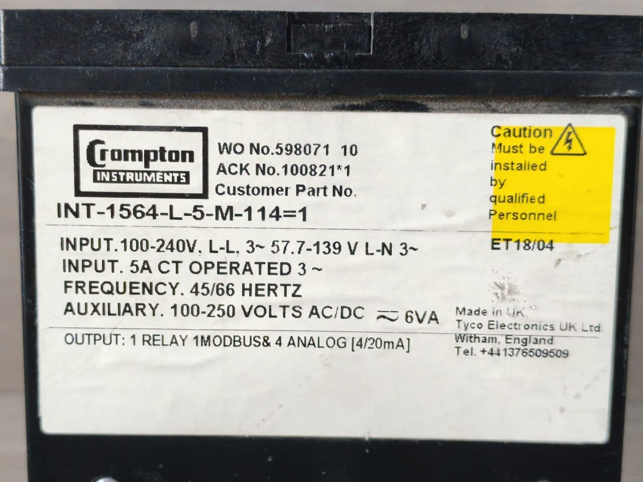 Crompton INT-1564-L-5-M-114=1 Crompton INT-1564-L-5-M-114=1 3