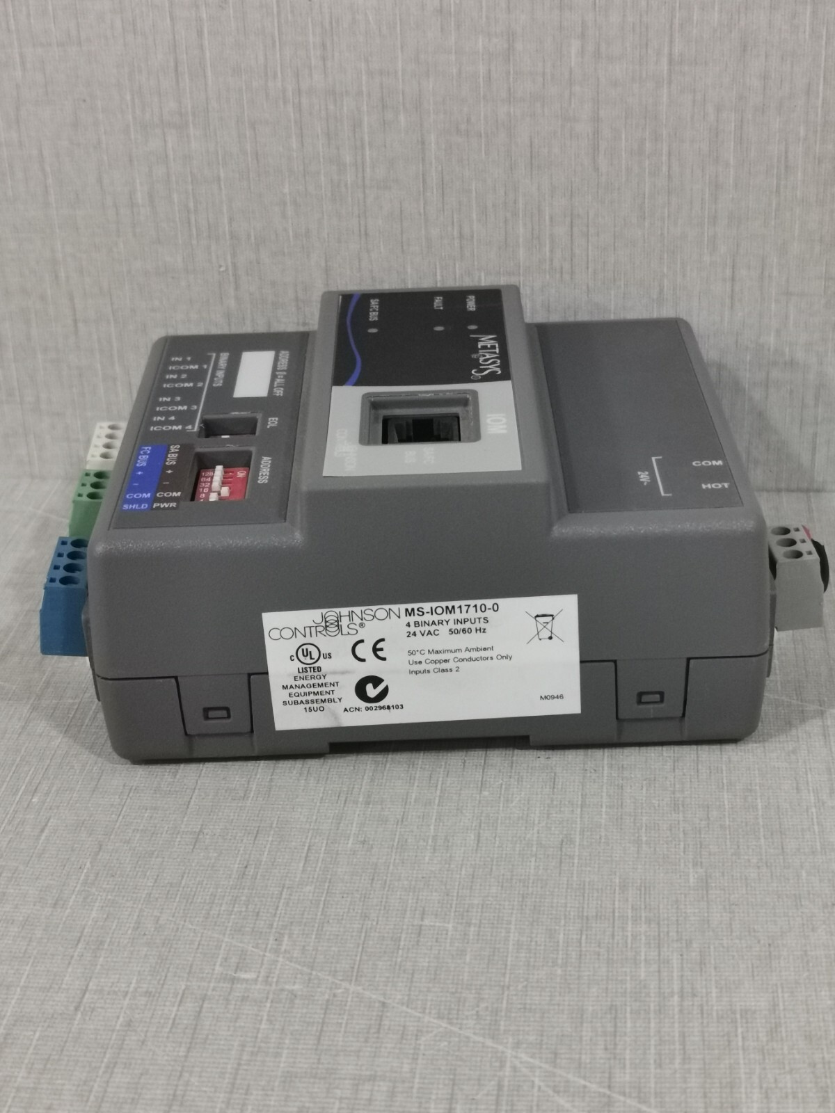 Johnson Controls MS-IOM1710-0 JOHNSON CONTROLS MS-IOM1710-0 MODULE 6