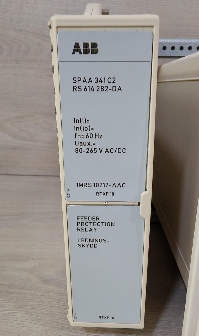 ABB SPAA 341 C2 ABB SPAA 341 C2 REV.A FEEDER PROTECTION + TEST SWITCH RELAY 7