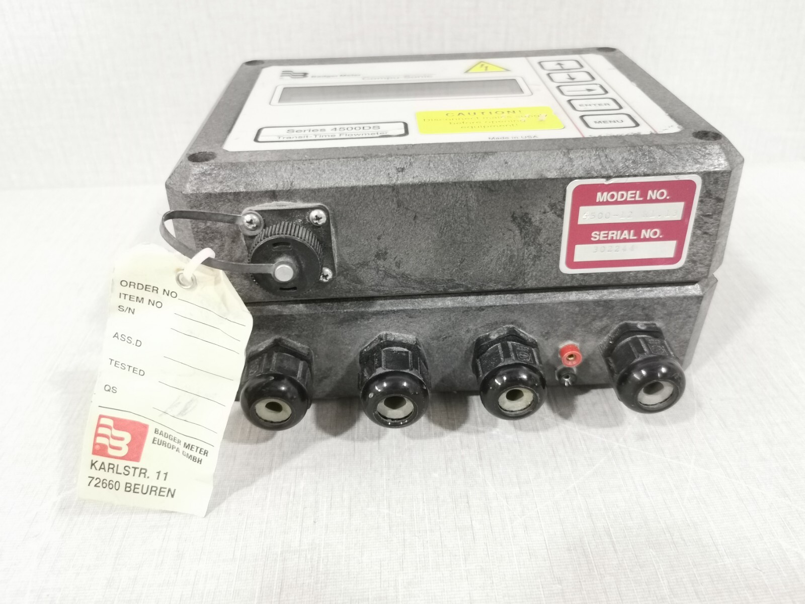Badger Meter Compu-Sonic Series 4500DS Badger Meter Compu-Sonic Series 4500DS Transit-Time Flowmeter 4500-12 R1.1.3 2
