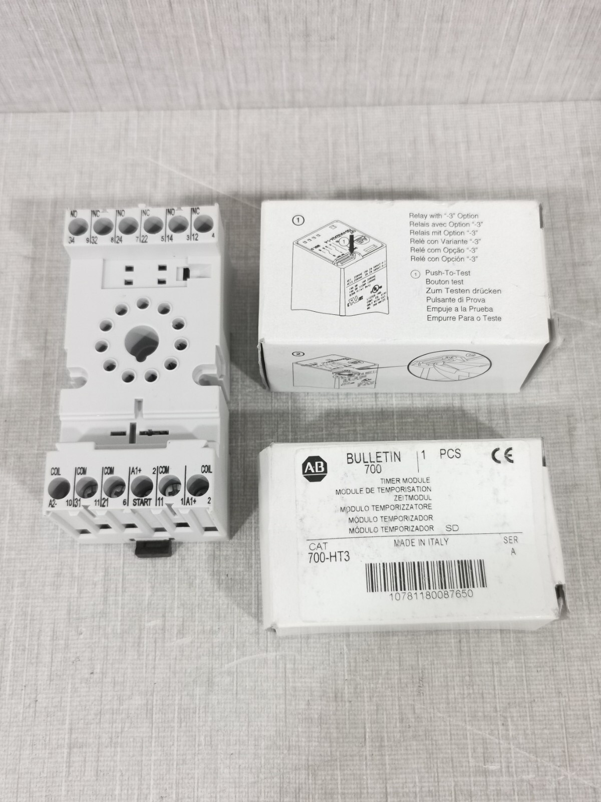 Allen Bradley 700-HT3 Ser.A / 700-HA33Z24-3 SER.D /700-HT3 SER.A Allen Bradley 700-HT3 Ser.A / 700-HA33Z24-3 SER.D /700-HT3 SER.A TIMING MODULE 4
