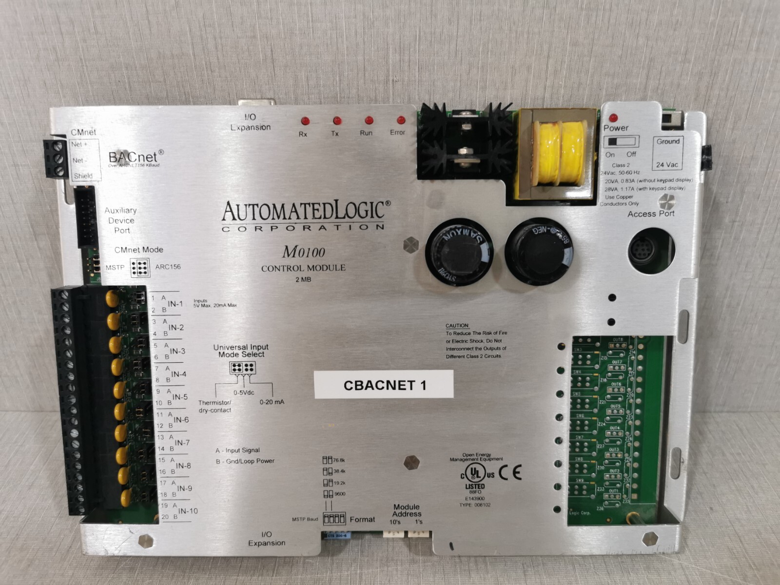 BACnet M0100 Control Module AutomatedLogic