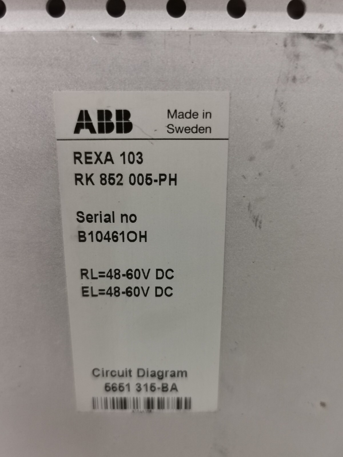 ABB REXA 103 / RK 852 005-PH ABB REXA 103 / RK 852 005-PH Circuit Diagram 2