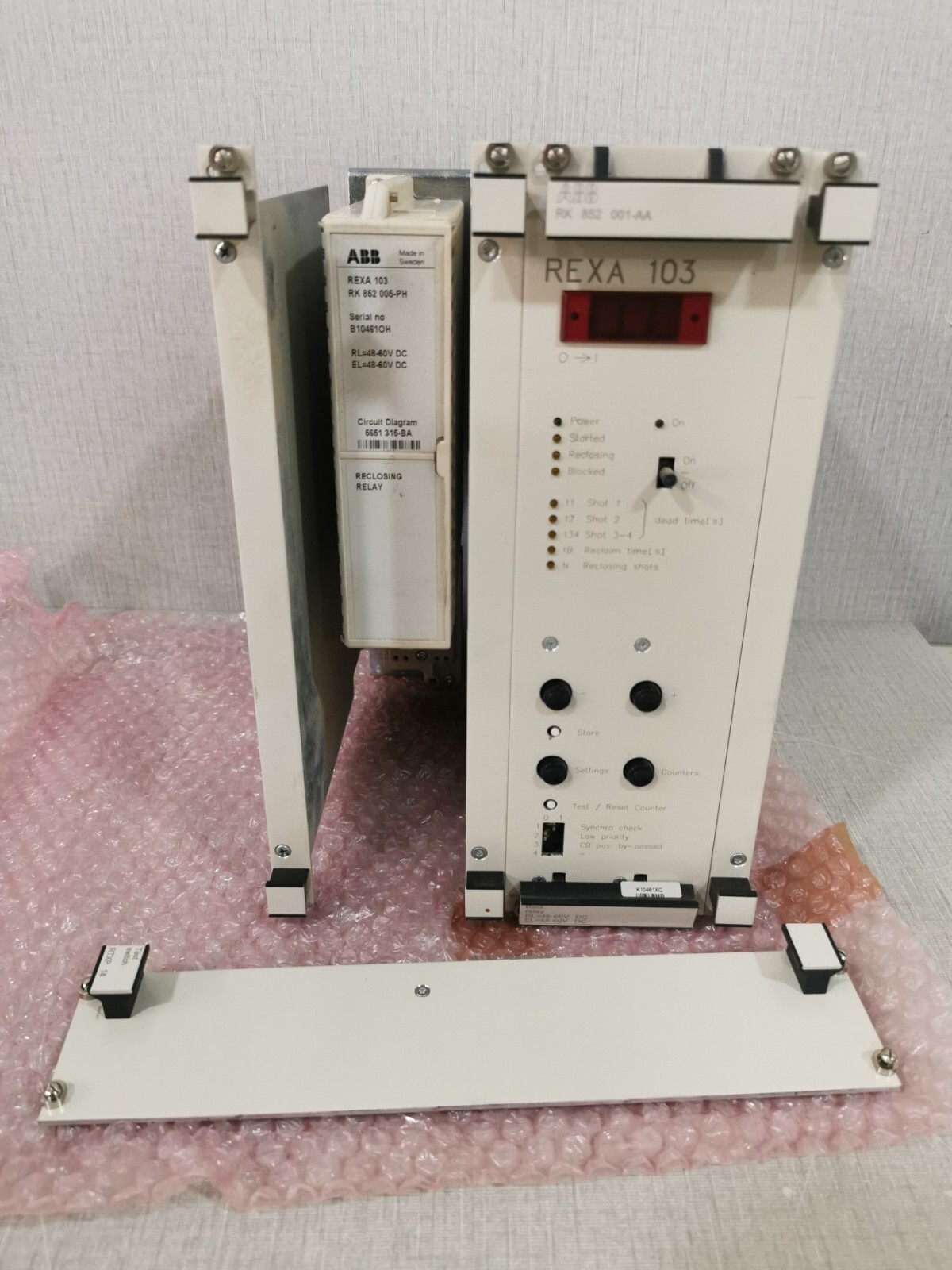 ABB REXA 103 / RK 852 005-PH Circuit Diagram