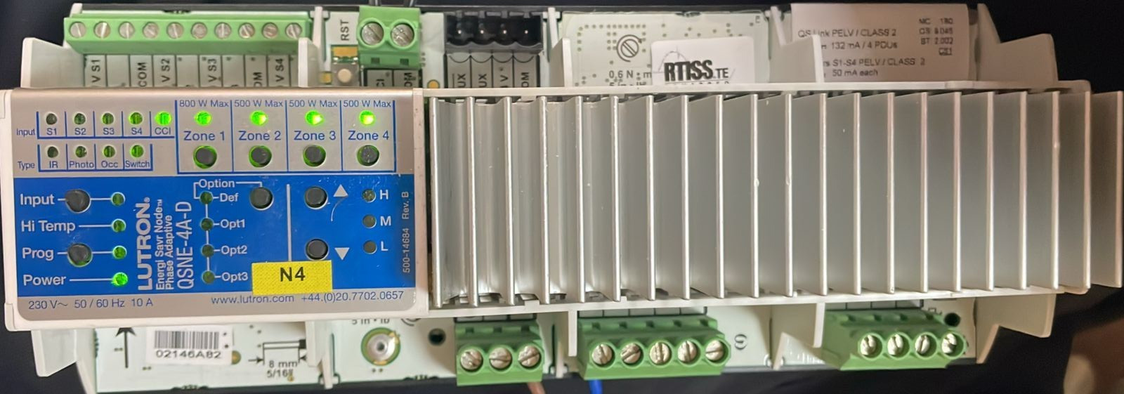 LUTRON QSNE-4A-D Lighting controller