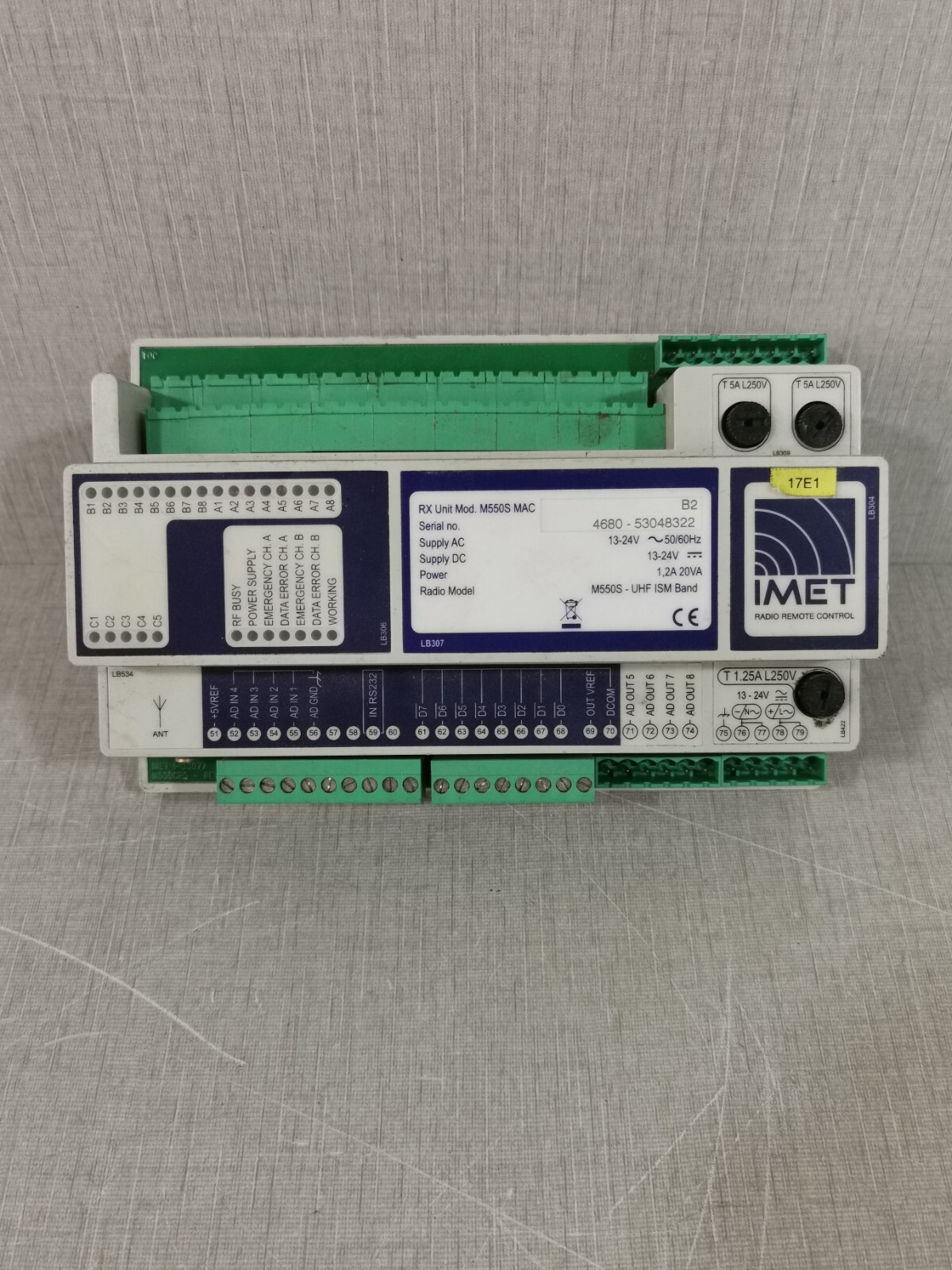 IMET M550S MAC RADIO REMOTE CONTROL