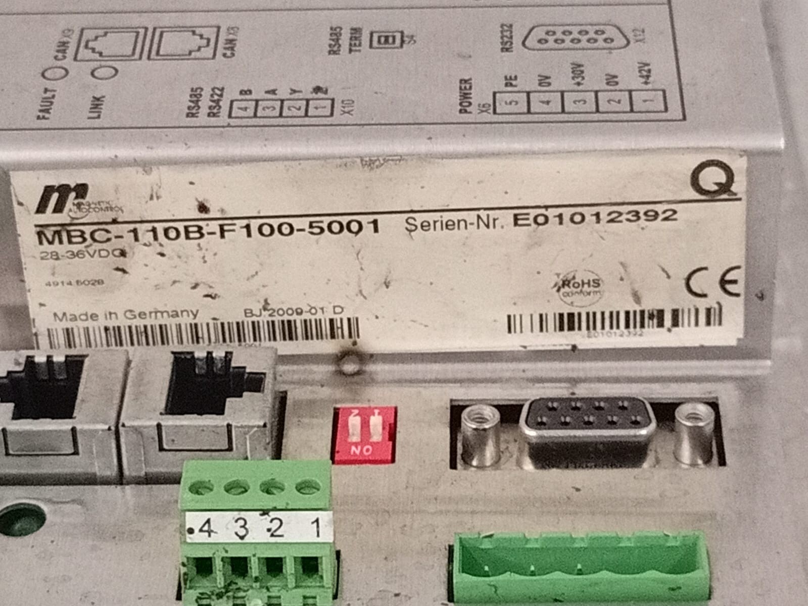 MAGNETIC AUTOCONTROL MBC-110B-F100-5001 Magnetic AutoControl MBC-110B-F100-5001 Controller 8
