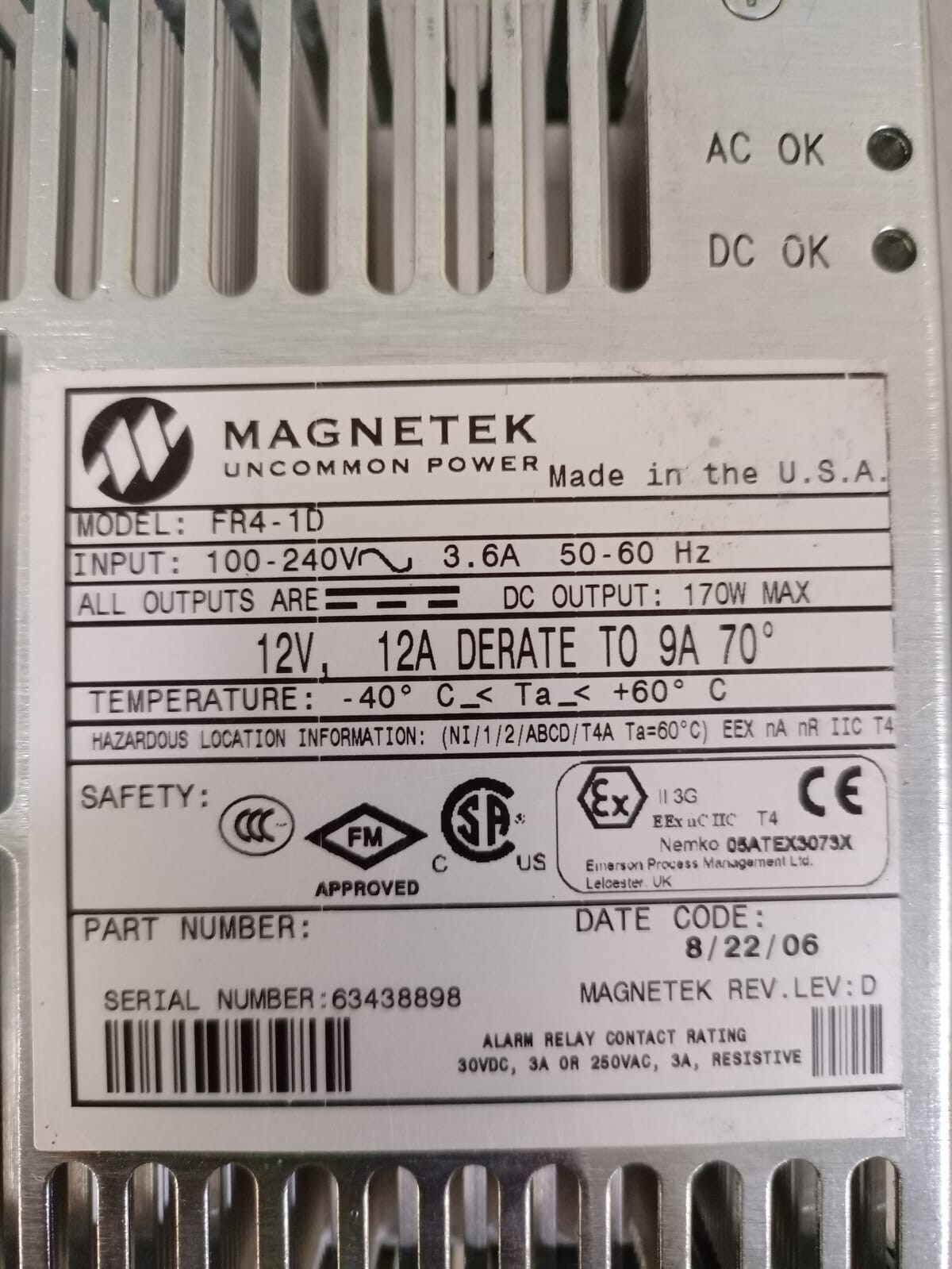 MEGNETEK FR4-1D MEGNETEK FR4-1D 6
