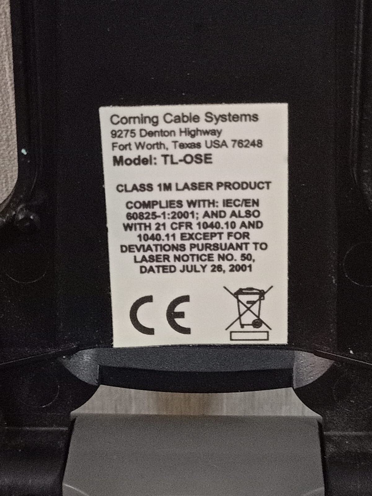 Corning TKT-OPTISNAP-CC-/TL-OSE Corning Cable Systems TKT-OPTISNAP-CC /TL-OSE 2