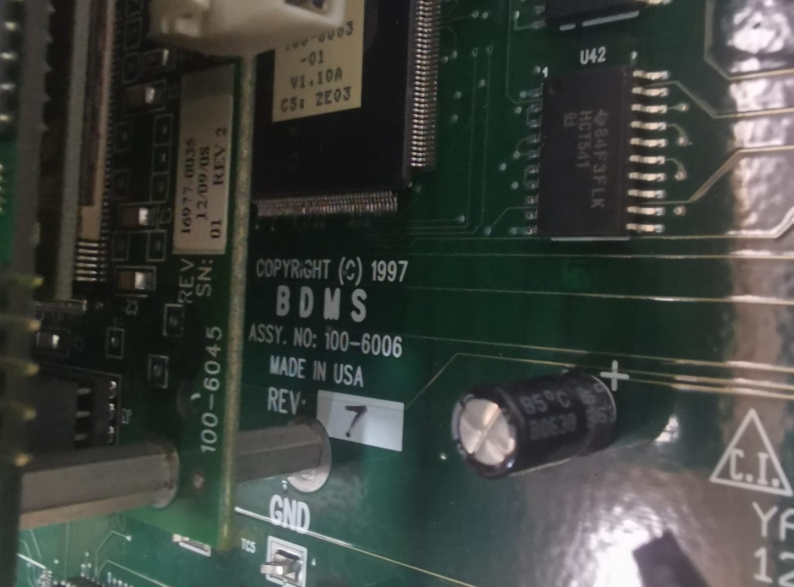 BDMS ASSY 100-6047 BDMS ASSY 100-6006 REV.7 / 100-6047 CONTROL BOARD 6