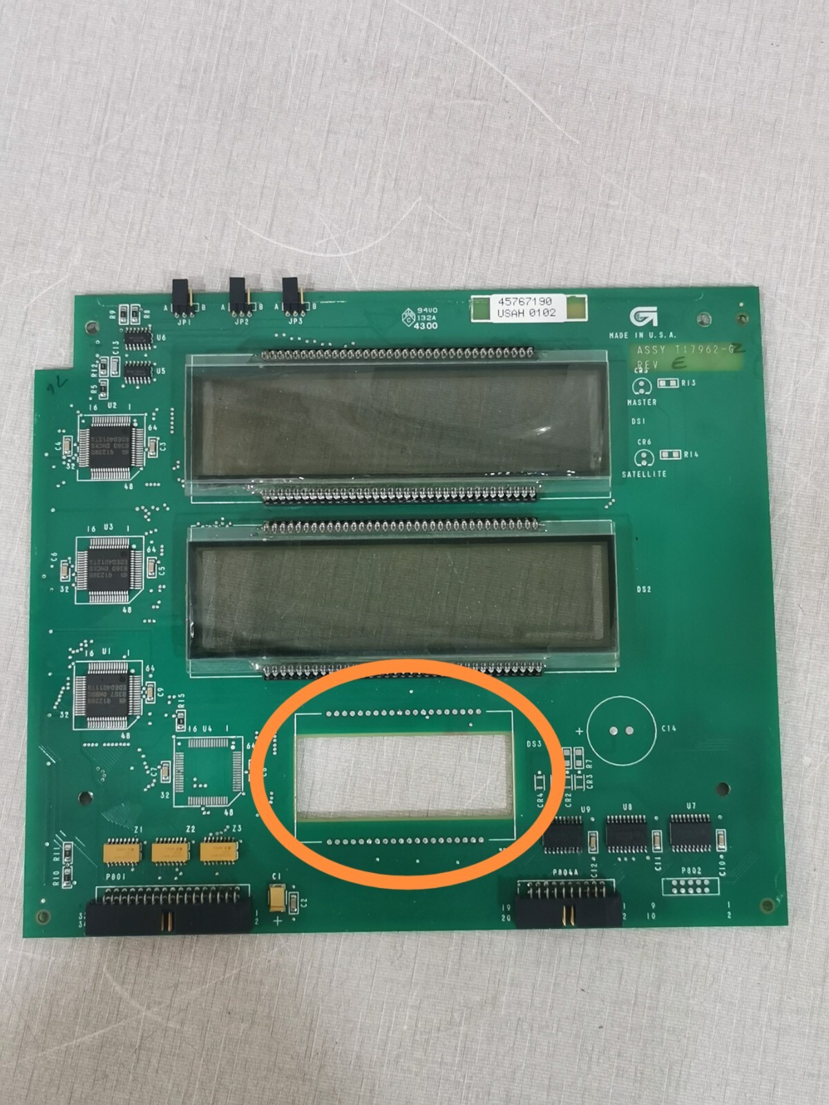 Veeder-Root Gilbarco ASSY TI7962-G2 REV.E Veeder-Root Gilbarco ASSY TI7962-G2 REV.E PCB BOARD -WITHOUT SCREEN 3