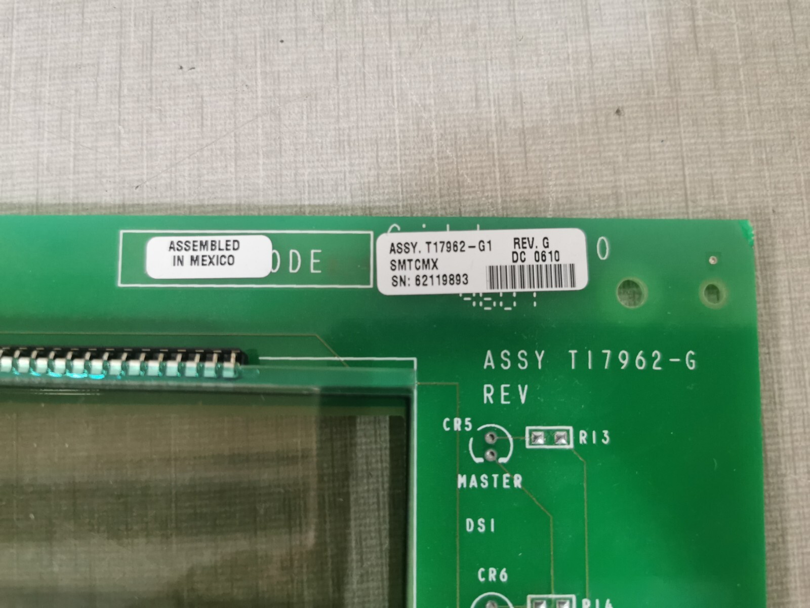 Veeder-Root Gilbarco ASSY TI7962-G1 Rev.G Veeder-Root Gilbarco ASSY TI7962-G1 Rev. G PCB Board 2