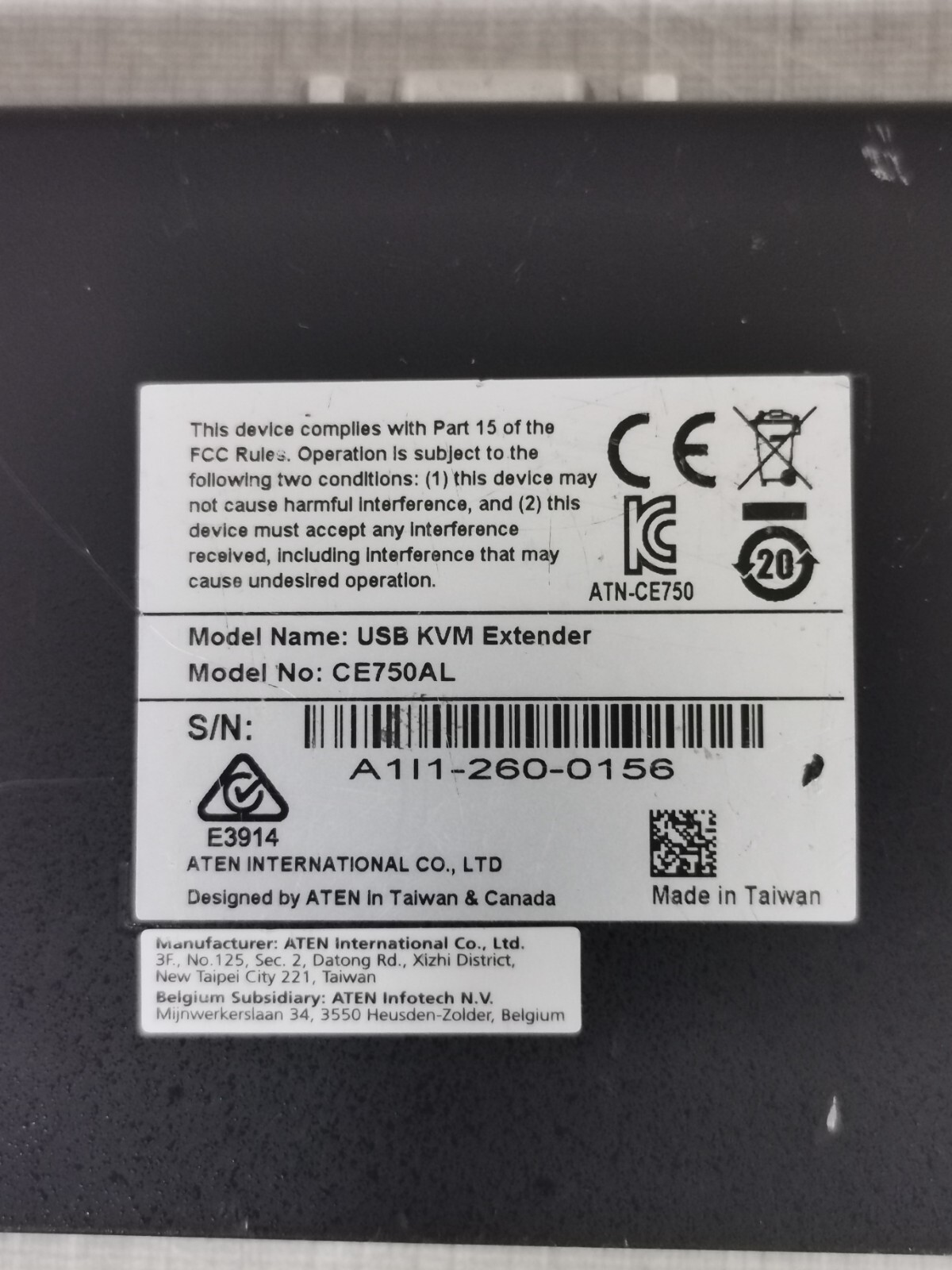 ATEN USB KVM Extender ATEN USB KVM Extender CE750AL 2