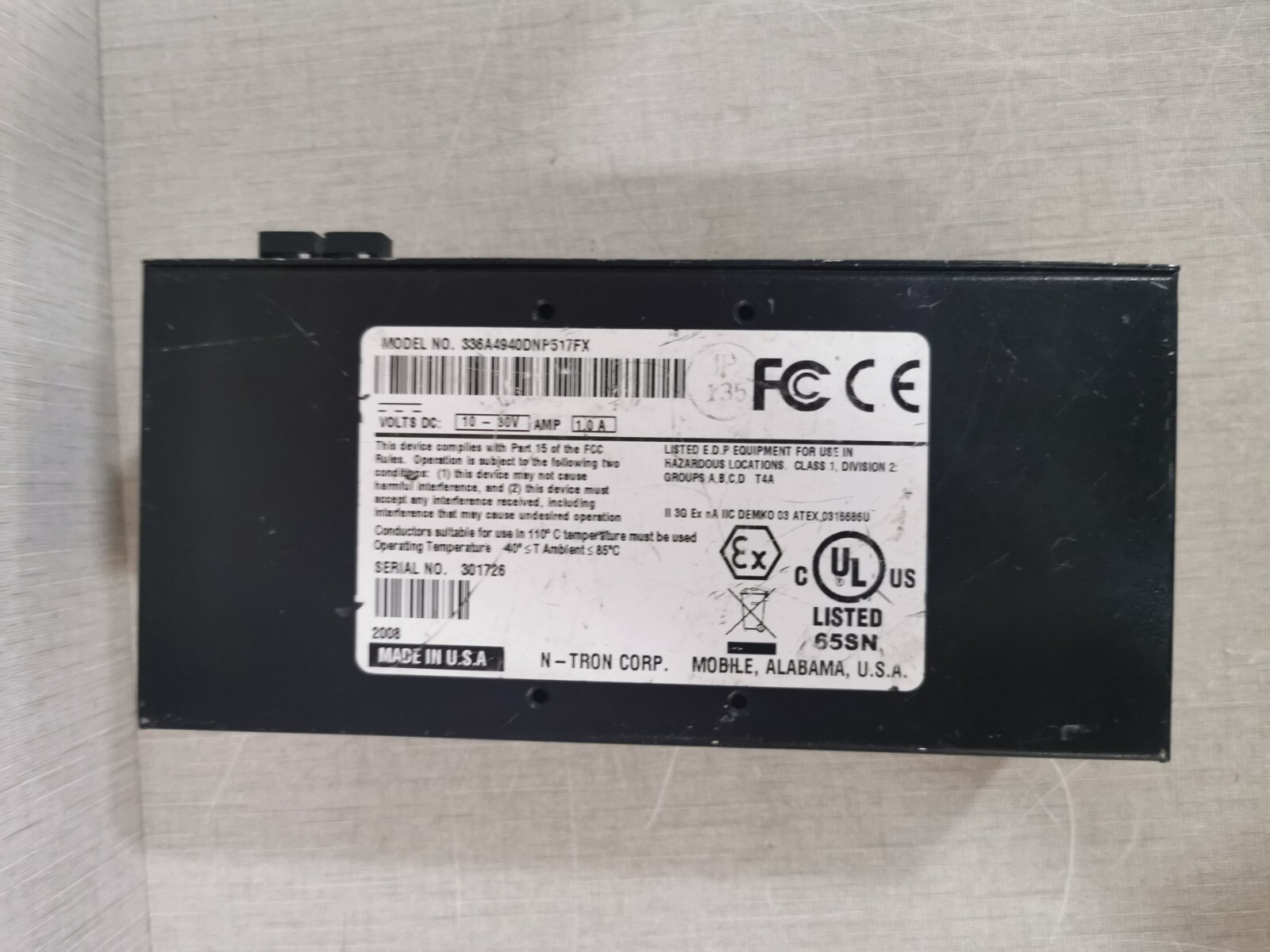 N-TRON 336A4940DNP517FX N-TRON 517FX Industrial Ethernet Switch 336A4940DNP517FX 2