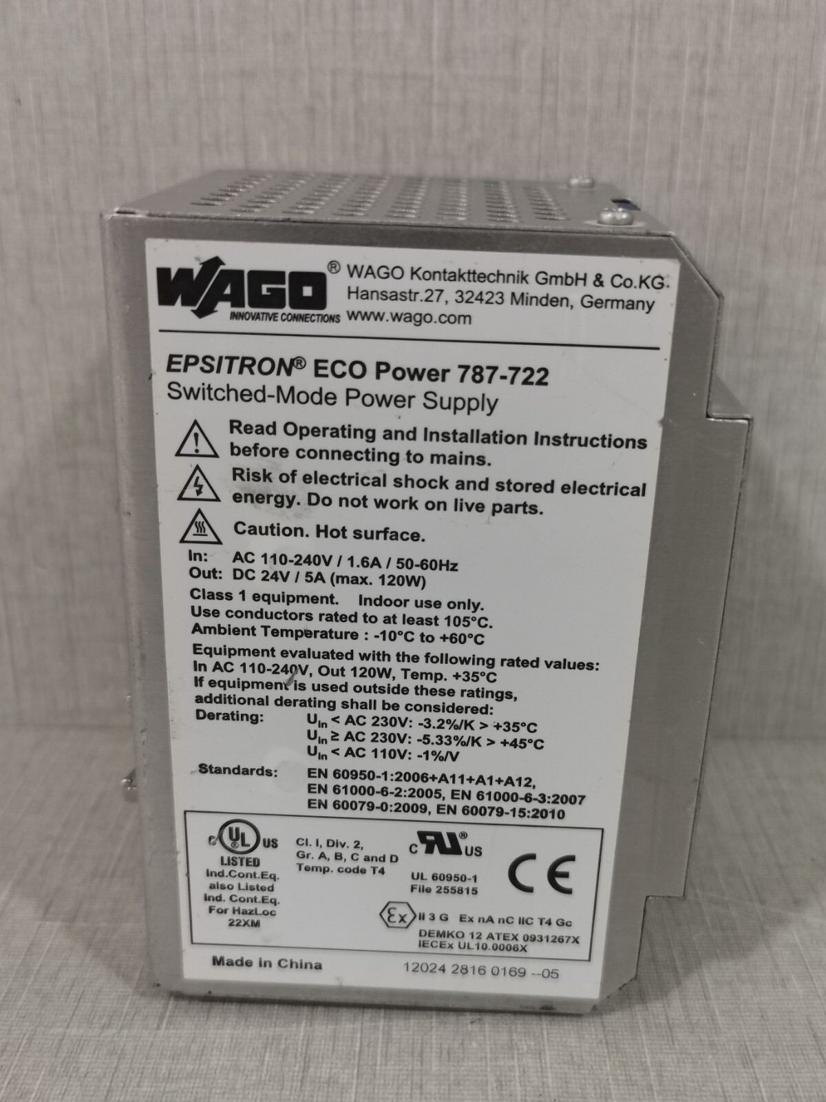WAGO 787-722 Wago 787-722 Module 3