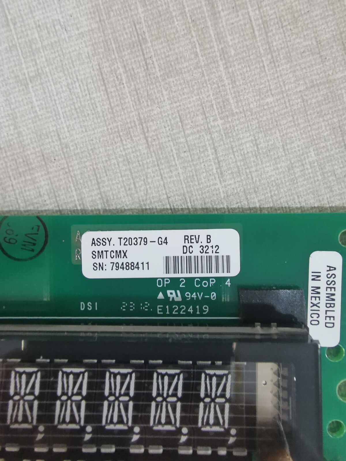 Gilbarco ASSY T20379-G4 Rev. B Gilbarco ASSY T20379-G4 Rev. B Control Board 2