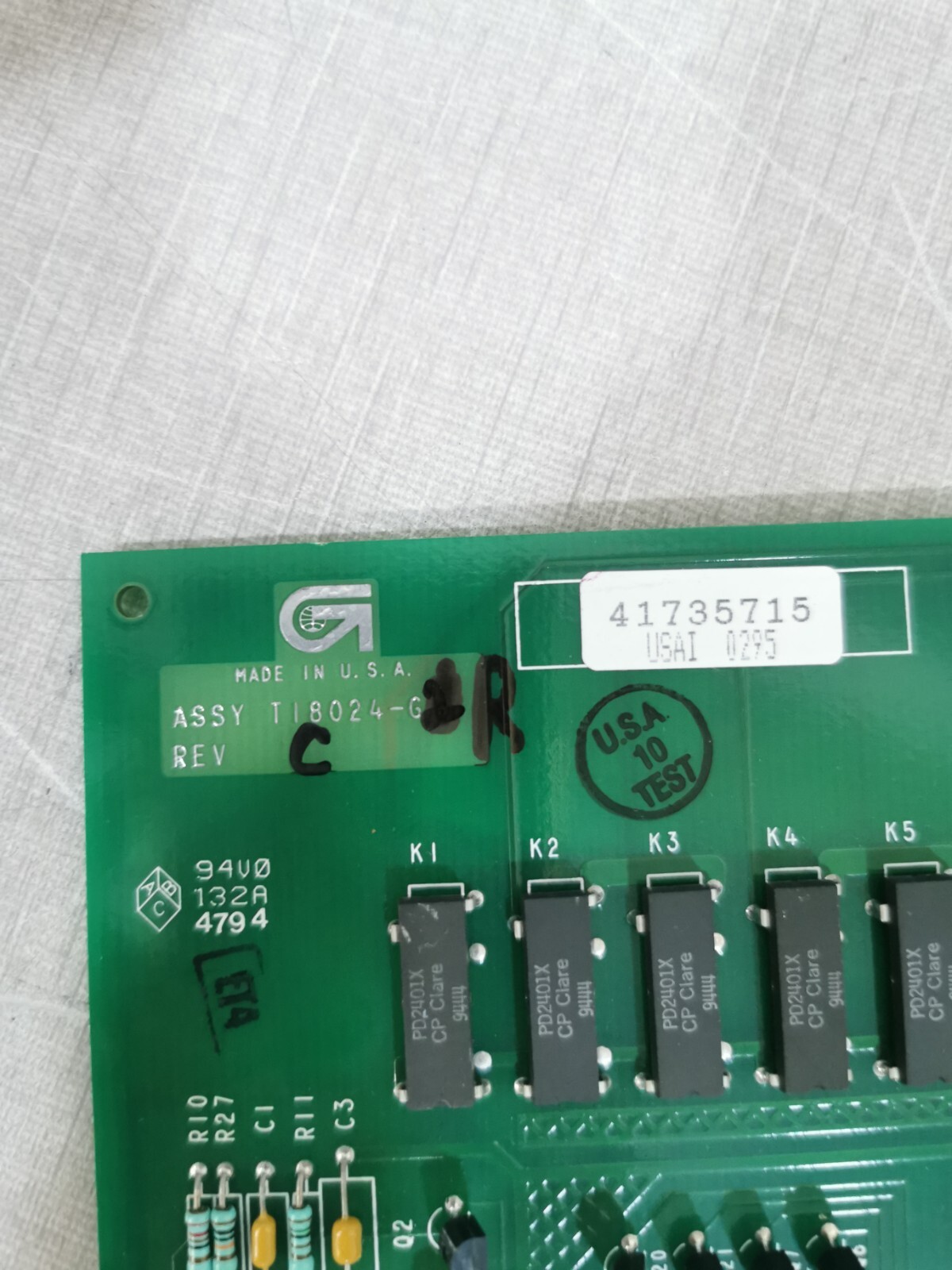 Gilbarco ASSY T18024-G1R REV.C Interface Board 2
