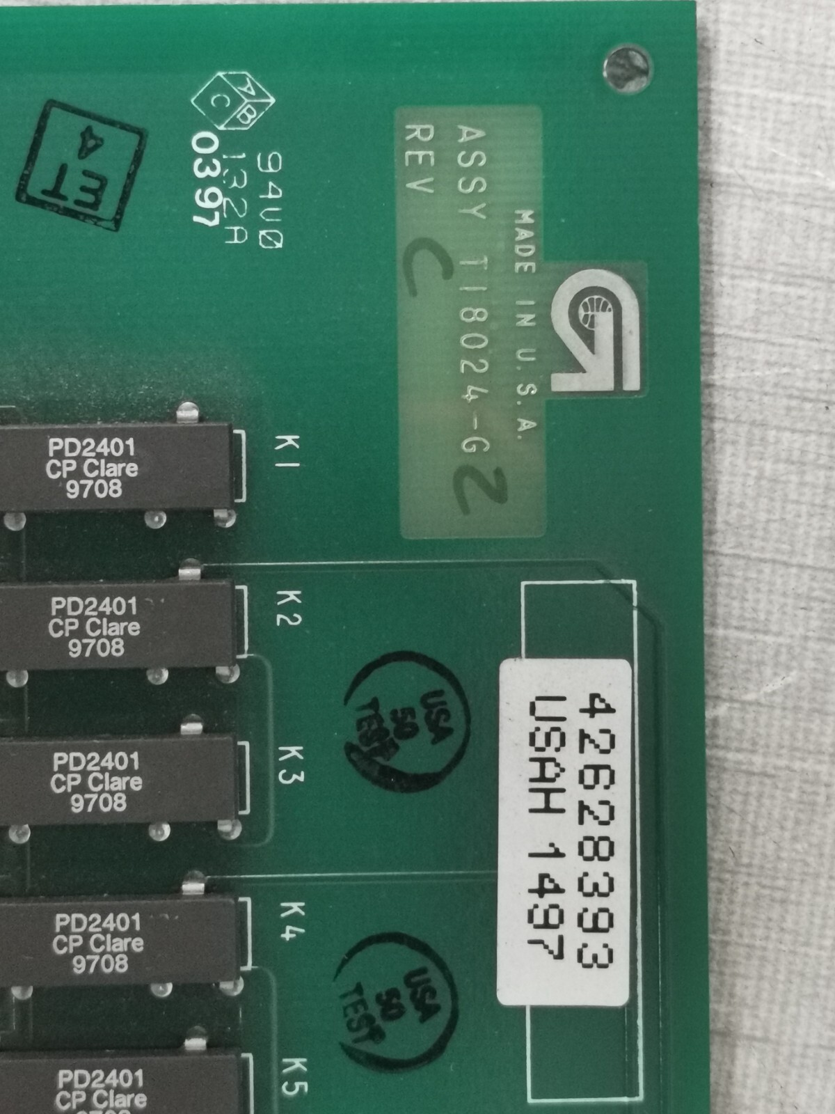 Gilbarco ASSY T18024-G1R REV.C Interface Board 6