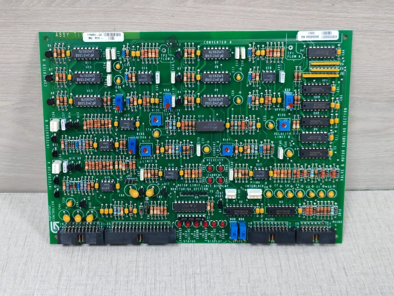 Gilbarco ASSY T19401-G2 MC REV / TI9400 Control Board