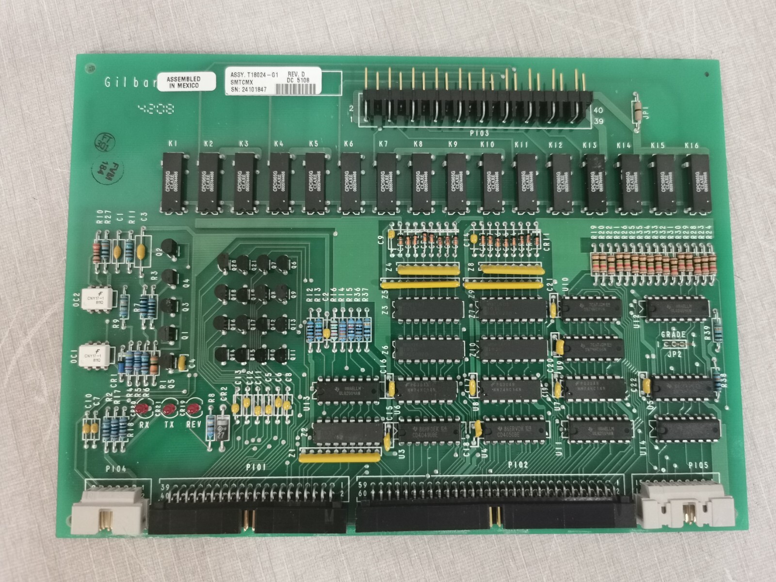 Gilbarco ASSY T18024-G1 Rev. D Control Board