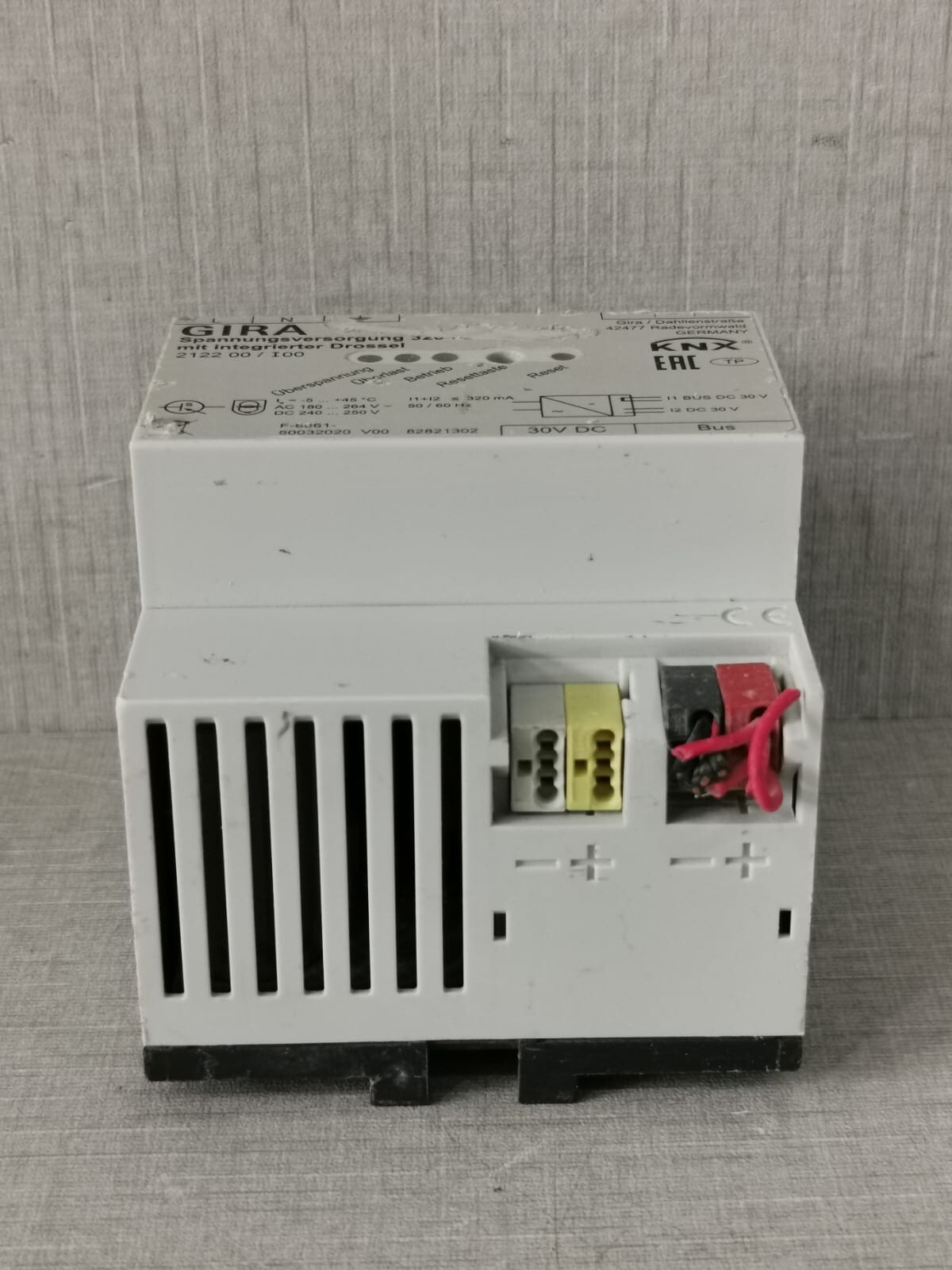 GIRA GIRA-2122-00 GIRA 2122 00 / I00 Power Supply 320mA 4